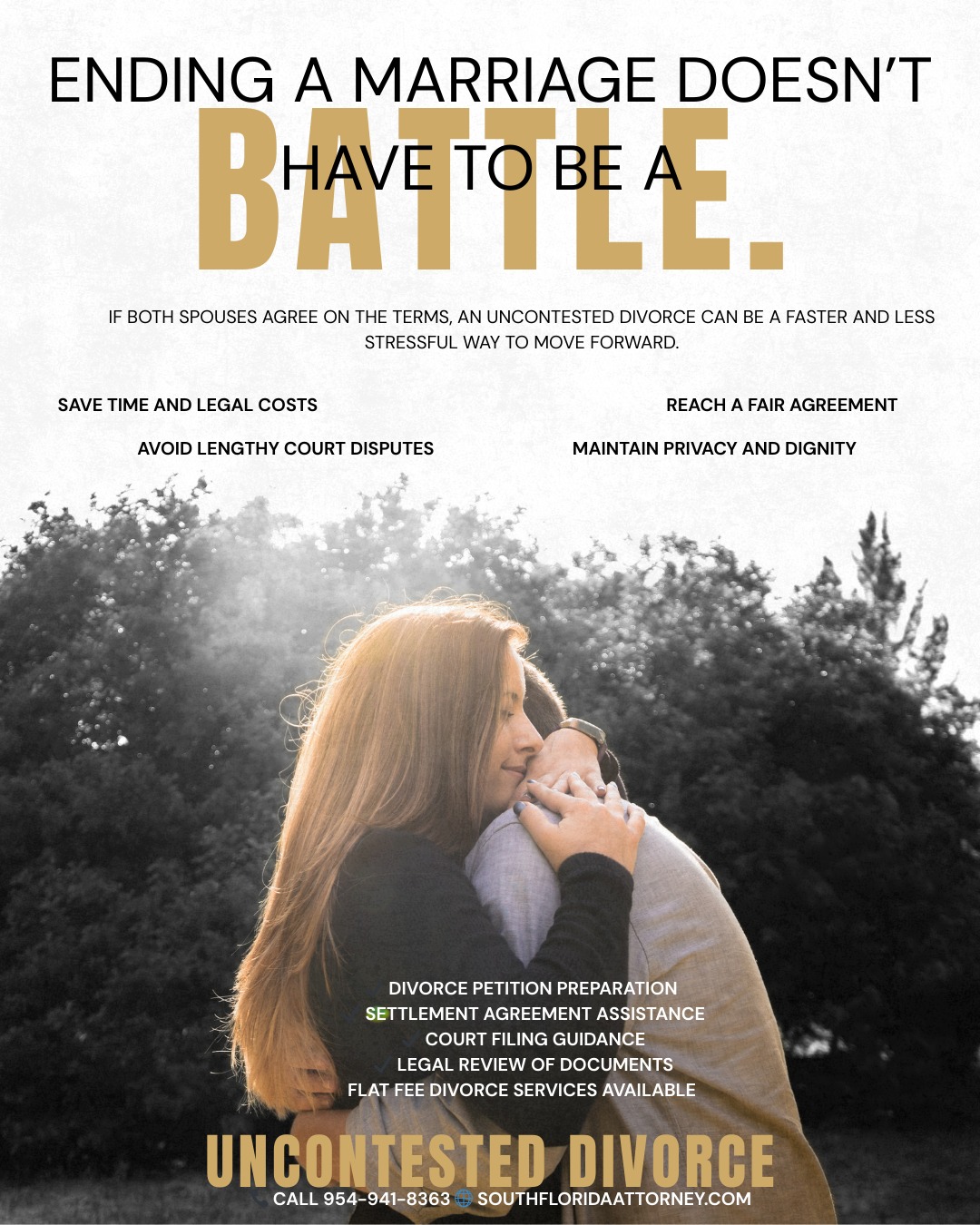 If You Both Agree, Divorce Can Be Simple.
This process can help reduce conflict, lower costs, and allow both parties to focus on the next chapter of their lives.
If you are considering an uncontested divorce in South Florida, we may be able to help.
#uncontesteddivorce
#divorcelawyer
#familylawyer
#floridadivorce
#southfloridalawyer
#pompanobeachlawyer
#browardcountylawyer
#familylawattorney
#divorcehelp
#floridalawyer