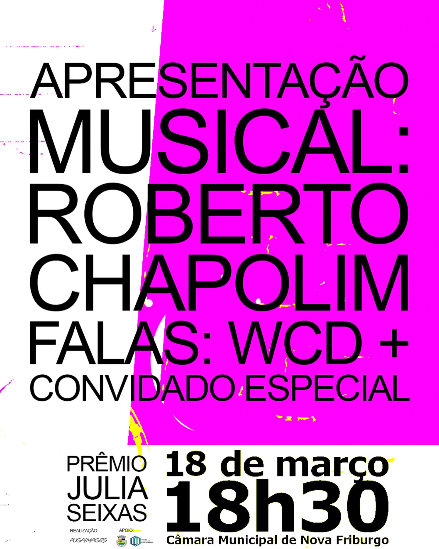 Prêmio Julia Seixas
Criatividade, inclusão e impacto social.
A cerimônia também contará com um momento especial de arte e reflexão.
Apresentação musical de @robertochapolim
Fala do WCD @grillo.beto
Uma noite dedicada a reconhecer iniciativas que transformam vidas e ampliam possibilidades para uma sociedade mais justa, diversa e acessível.
📅 18 de março
⏰ 18h30
📍 Câmara Municipal de Nova Friburgo
Uma celebração das pessoas, ideias e projetos que constroem, todos os dias, um futuro mais inclusivo.
REALIZAÇÃO
@pugaimages
APOIO
@camaranovafriburgo
#premiojuliaseixas #impactosocial #novafriburgo