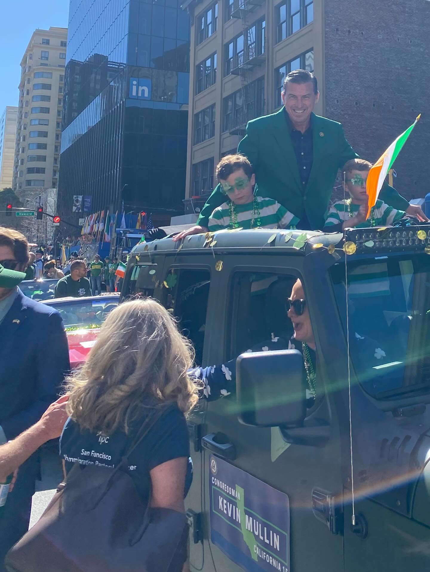 Annual St. Patrick’s Day Parade and Festival in downtown San Francisco. Thank you United Irish Societies of San Francisco for sponsoring! 🇮🇪