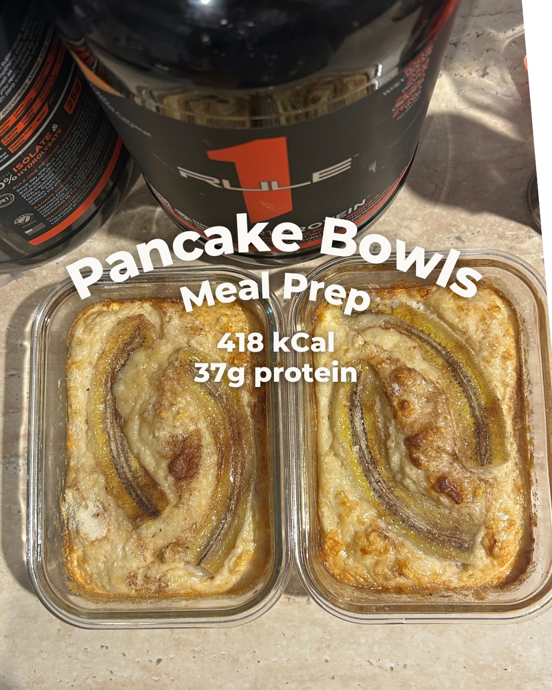 Breakfast prep you’ll look forward to eating - THIS IS IT.
Fluffy ricotta pancake bowls.
@coach_joholbrook daily breakfast staple.
#pancakebowls #mealprep