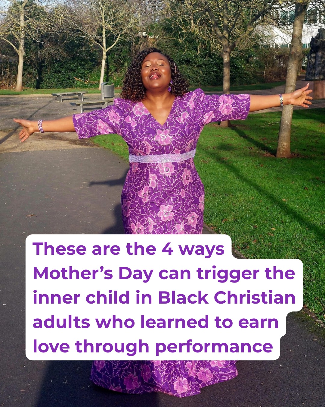 Mother’s Day can be an opportunity to notice when your inner child is being activated and to respond with greater awareness 💜
That might mean slowing down before saying yes to everything. It might mean acknowledging difficult emotions instead of pushing them away. It might mean giving yourself permission to show appreciation without carrying the entire emotional responsibility for the day.
Healing can help when adults realise they are no longer the child who had to earn love to feel safe.
You are allowed to show love freely while also caring for your own emotional wellbeing ❤️
Looking for someone to walk alongside you as you heal your mother wound? Click the link in my bio to book a free therapy introductory call 🦋
#HealingTheMotherWound #MotherWound #IntergenerationalTrauma #HealingFromTrauma #TherapyForBlackGirls