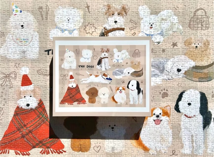 x Hetun Puzzle (1000 pieces)
#puzzle #illustraion #dog