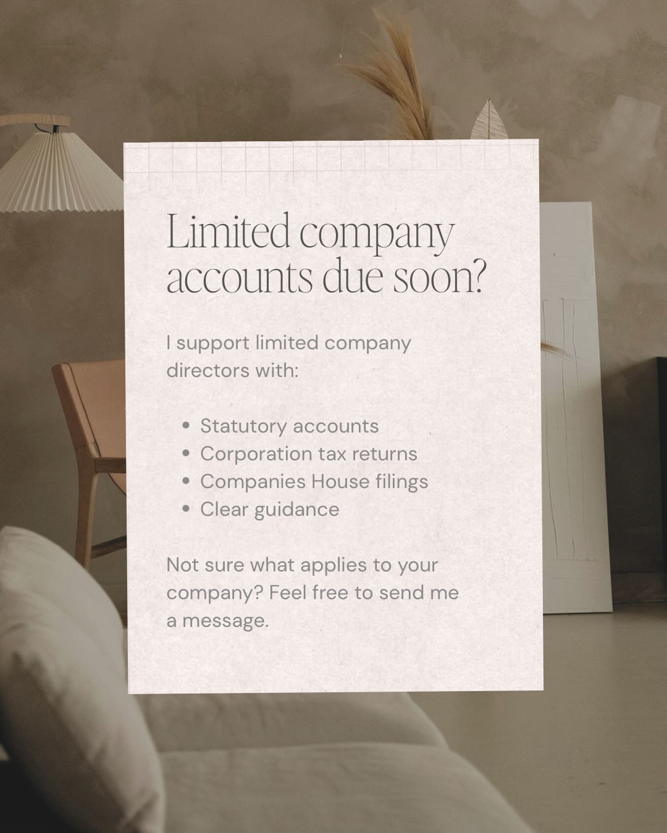 Running a limited company comes with a lot of deadlines and filings, and many directors naturally feel unsure about what needs to be submitted or when it’s due.
I speak to business owners all the time who feel worried about asking questions because they think they “should already know“. The truth is that most people are figuring this out as they go.
If you’re unsure what applies to your company, that’s completely normal. My job is to explain things clearly and to make sure everything is handled properly, without making you feel silly for asking.
If you’d like some help or just want to talk things through, feel free to send me a message - my DMs are always open 🤗
#freelance #womeninbusiness #selfemployed