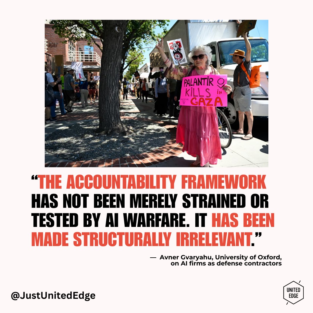 Artificial intelligence is reshaping the battlefield. Behind the language of innovation and technology lies a harder truth: many of today’s leading AI firms are deeply embedded in military systems, surveillance infrastructures, and defense contracts. As the lines blur between tech companies and defense contractors, accountability becomes harder, and the consequences graver.
From data-driven targeting to autonomous systems, AI is accelerating how wars are fought, often faster than ethical frameworks or legal safeguards can keep up. If these systems shape decisions about life and death, then transparency, regulation, and human rights must be non-negotiable. Read more here: https://bit.ly/4sOKJCS
#Palantir #TechAccountability #EthicsInAI #MilitaryAI #AutonomousWeapons #DigitalWarfare #JusticeInTech #WarAndTechnology #Accountability #AIethics #SurveillanceState #DefenseIndustry #PeopleOverProfit #HumanRights #RegulateAI #TechAndPower #FutureOfWar #SystemicRisk