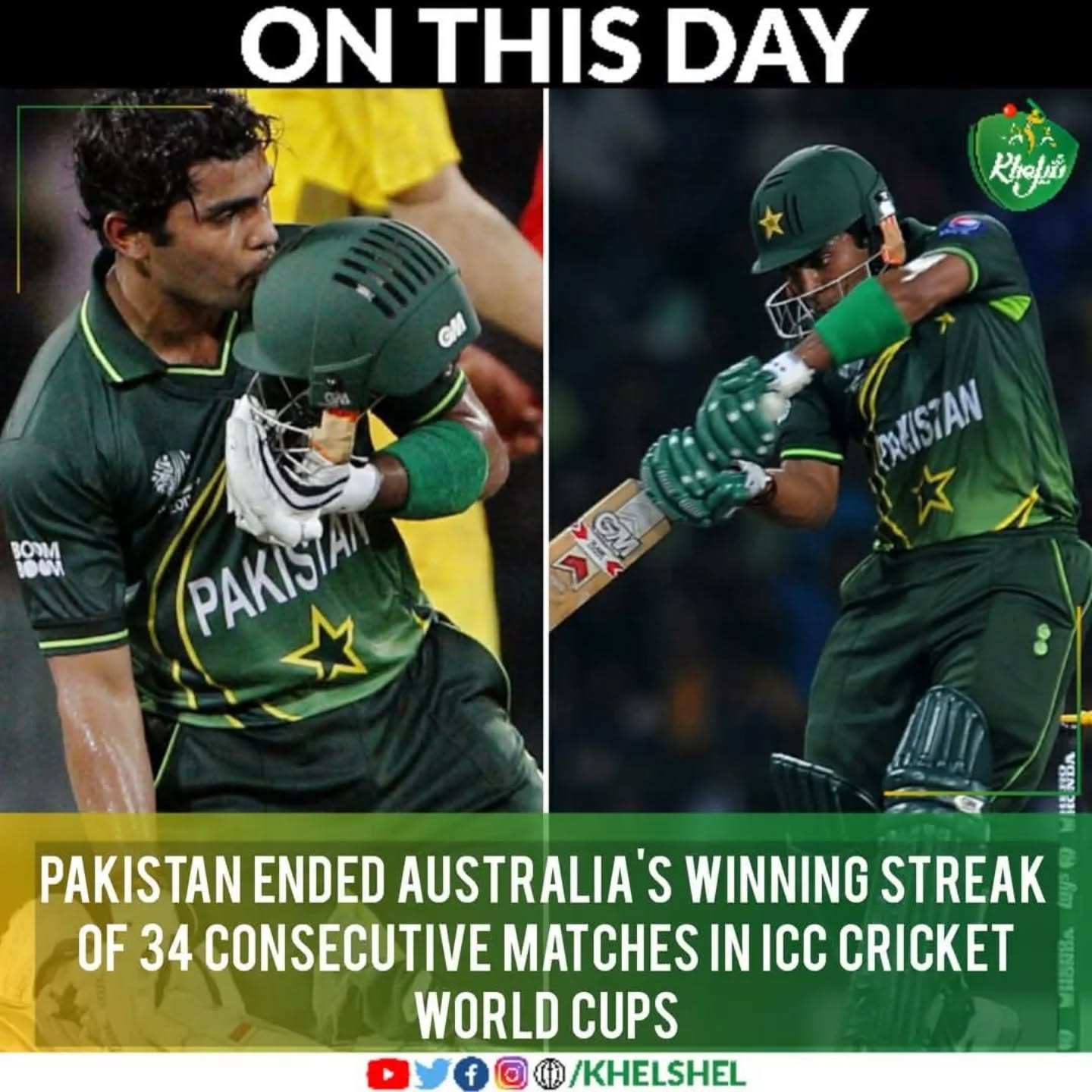 #OnThisDay in 2011,
Umar Akmal's match winning 44* off 59 balls helped Pakistan win by 4 wickets against Australia at Colombo chasing 176 in a World Cup.
@u_akmal
#PAKvAUS | #Cricket | #Pakistan | UmarAkmal | Australia | Colombo | CWC11 | WorldCup