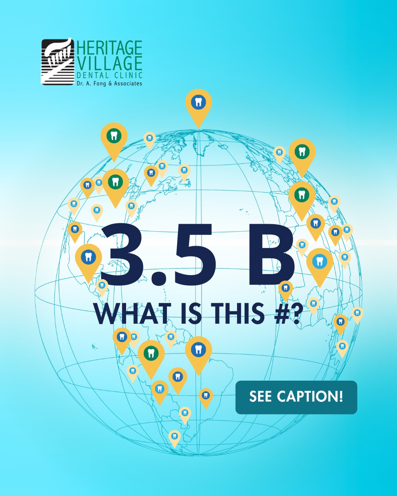 🦷 3.5 BILLION… what does this number mean?
In 2023, the World Health Organization reported that 3.5 billion people worldwide (out of 8.1 billion people) were affected by oral diseases making them the most common health condition in the WORLD. The most widespread was untreated tooth decay. With World Oral Health Day coming up on March 20, it’s a reminder that oral health is essential health. Prevention, education, and access to care can make a world of difference.
✨ Brush. Floss. See a dental team every year. Small habits can protect your smile for life!
📞Call our dental team today: 780.437.4000
📍2035 111 St, Edmonton AB
#WorldOralHealthDay #oralhygiene #dentalhealth