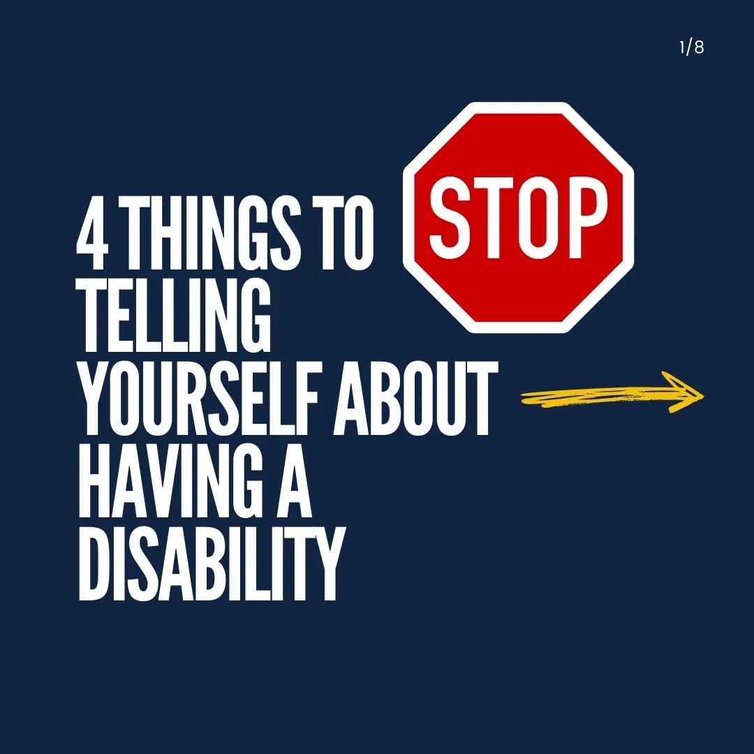 Flip the script.
I tell myself every day that my disability is an ASSET, and you should too.
I can either believe that my disability is serving me or I can l believe that it's a liability, but only one of those beliefs is going to make my life better.
#changeyourmindset
#perspective #flipthescript #lifewithadisability #asset