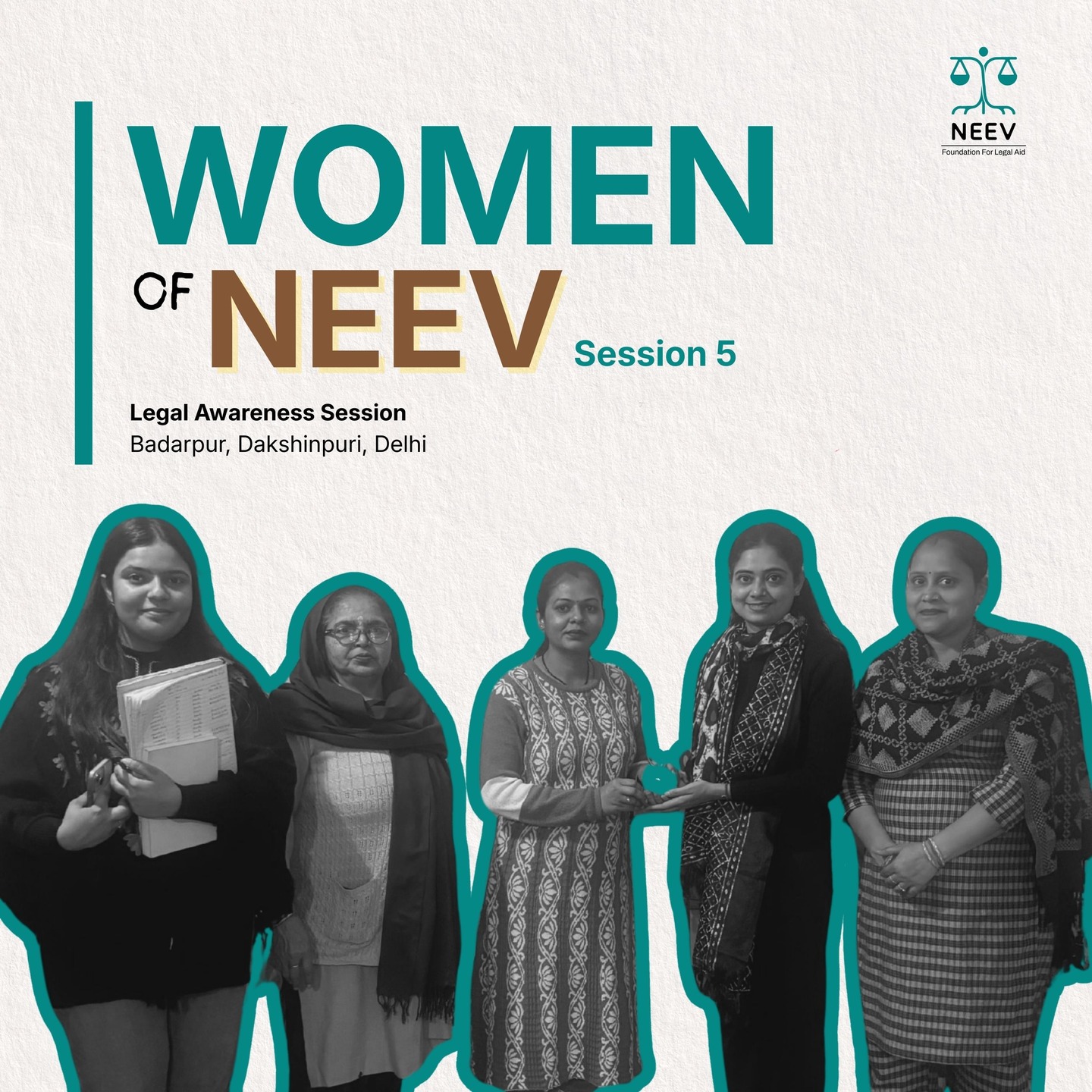 WoN 2.0 | Session 5 | Gudiya | Badarpur, Delhi
At an Anganwadi in Badarpur, Gudiya — a member of the Shehri Mahila Kamgar Union — brought together women from her community to talk about domestic violence and legal rights.
Women across age groups participated, sharing their experiences and engaging deeply with the discussion.
For most participants, the biggest takeaway was learning that they are entitled to free legal aid — something none of them knew before.
Their feedback was clear:
Such sessions should happen regularly.
#WomenOfNeev #WoN2 #LegalAwareness #Badarpur #NeevFoundation #WomenEmpoweringWomen