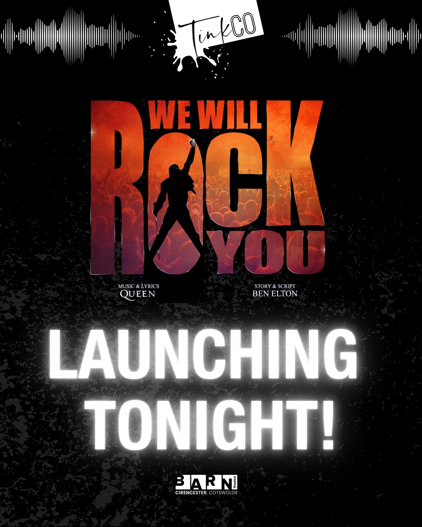 Join us tonight for the Launch Night of our production of We Will Rock You!🎸🎭
Come along to hear all about the show, meet the team, and find out how you can get involved in bringing this iconic rock musical to life.
📅 Tonight
⏰ 7:30 PM
📍 Ingleside House Pavilion
Whether you want to perform, help backstage, or just support the production, we’d love to see you there. Let’s get ready to rock! 🤘
#WeWillRockYou #TinkCo #LaunchNight #MusicalTheatre #CommunityTheatre