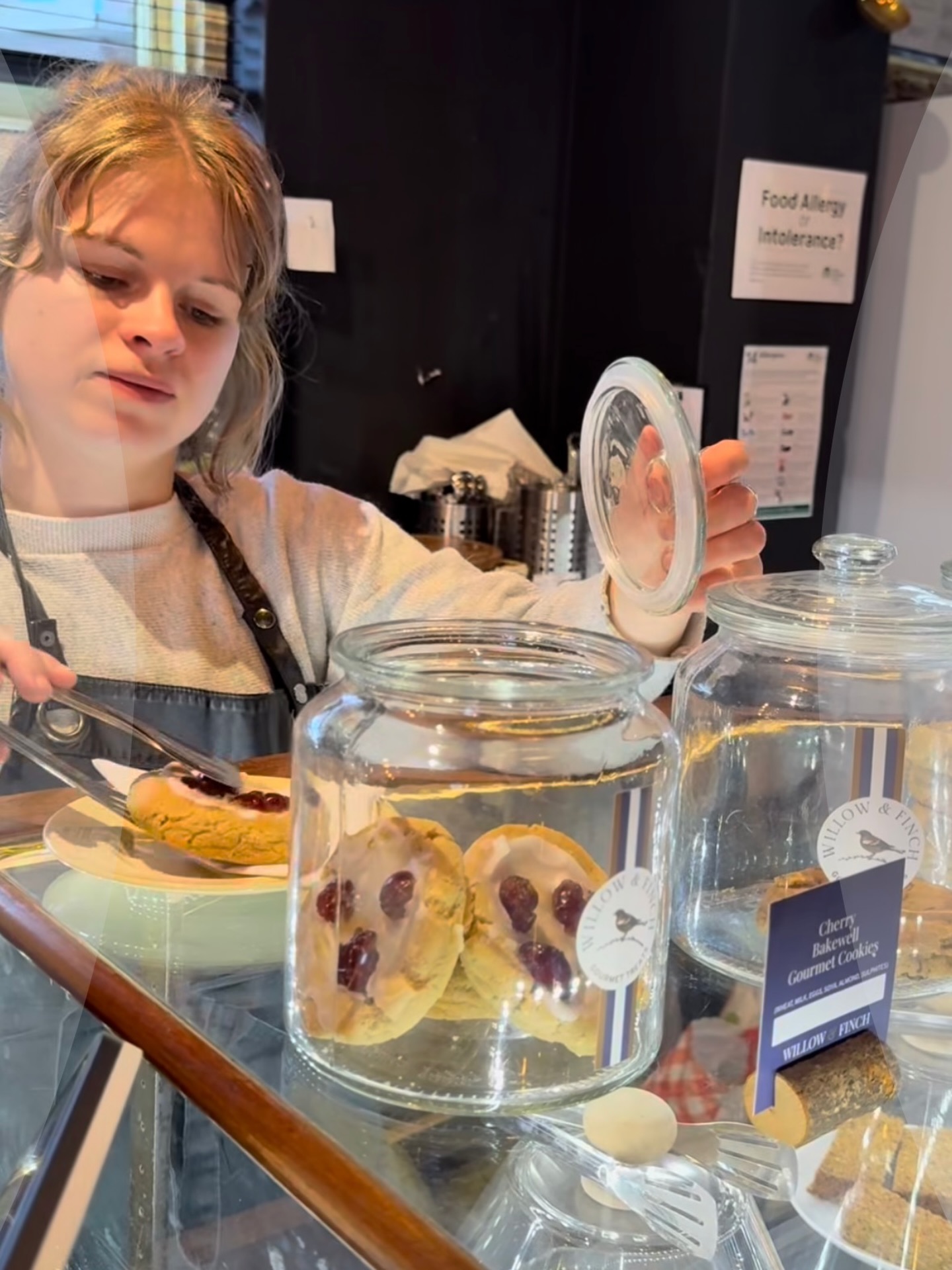 Bake of the week: Cherry Bakewell Gourmet Cookies
And here’s a shot of them being served at one of lovely local stockists @thedovetailcafe
A flavour that feels very at home at this time of year, our Cherry Bakewell Gourmet Cookies are made with a fragrant almond dough, packed with flaked almonds and finished with juicy glacé cherries on top, so you get that classic Bakewell flavour in every single bite.
Trade customer?
This one is only here until 31st May, so be sure to add this delicious flavour to your next order if you’re keen to try it! 🍒