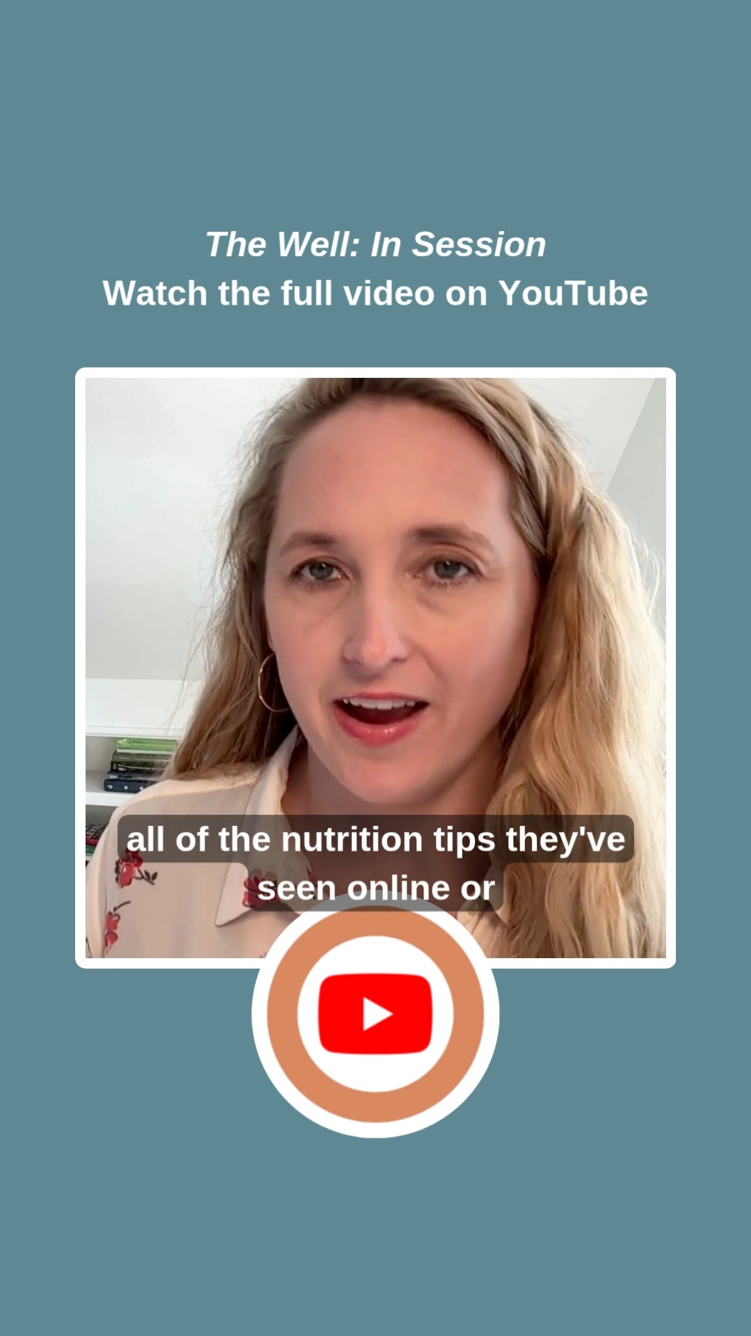 New The Well: In Session!
In The Well: In Session — Trying Everything and Getting Nowhere, we’re unpacking what it really means to feel stuck in your nutrition journey. If you’ve bounced from plan to plan, pushed harder, tried faster results, and still feel behind — this conversation is for you.
We’ll talk about why slow progress isn’t failure, how burnout happens when you’re constantly chasing more, and how social media noise can leave you overwhelmed and second-guessing every move. Most importantly, we’ll cover when it’s time to call in a professional, how to lean on your support system, and why you don’t have to figure this out alone. Sustainable progress starts with clarity — not chaos.
https://www.youtube.com/@eatwellelle
#nutrition #socialmediahealth #PersonalizedNutrition #healthylifestyle