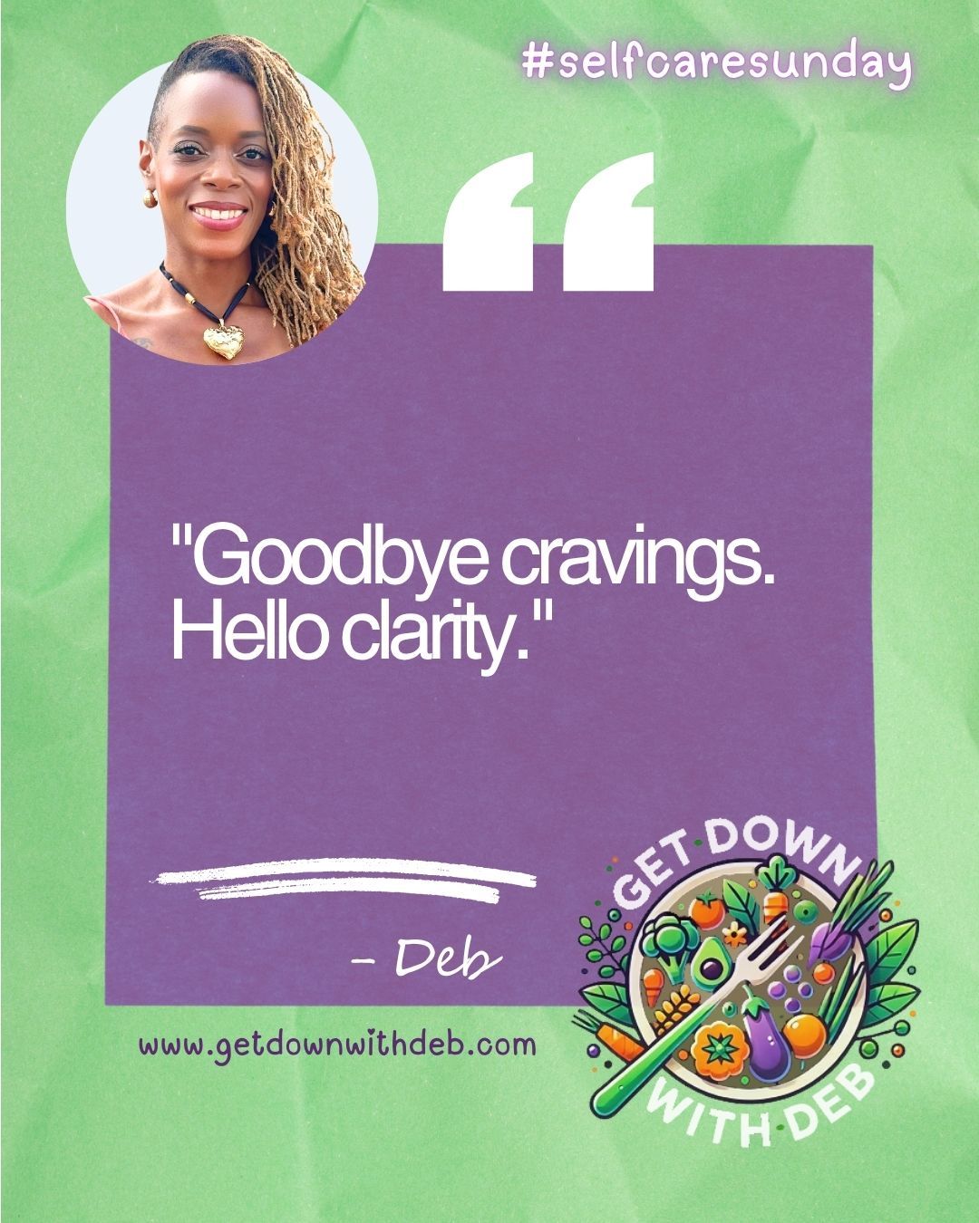 Check bio for upcoming Cooking Classes. Let’s get real about food, health, and the power of plants. What changes are you making this week? Share your thoughts below or tag someone who needs this reminder.
#GetDownWithDeb #FoodAsMedicine #PlantBasedHealing #EatToThrive #SelfCareSunday