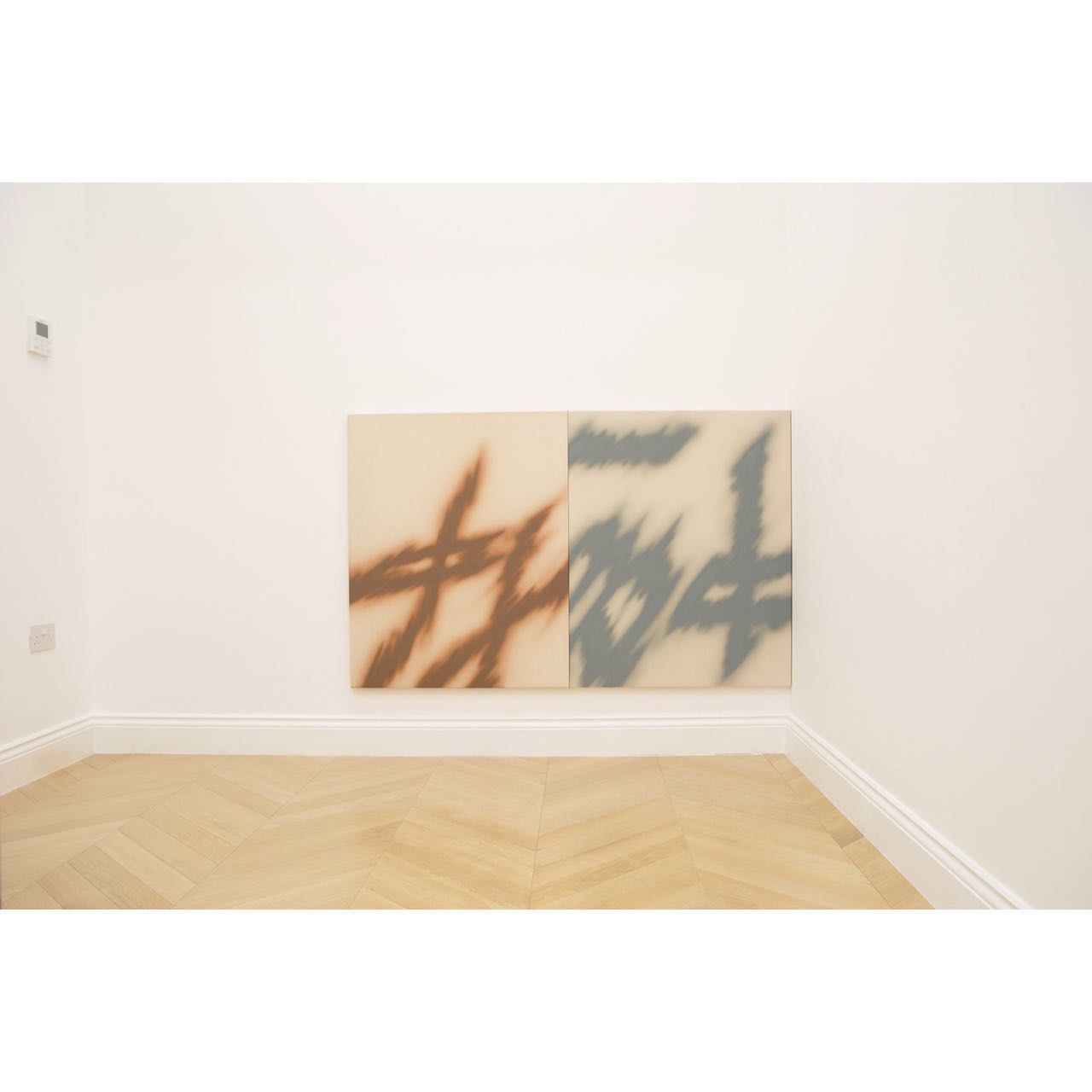 ‘Fork Rave’ & ‘Winds over neo’ by Lucas Dupuy (@lucas__dupuy) gouache on canvas. Part of the @__artandco charity auction. Ending 27th June.