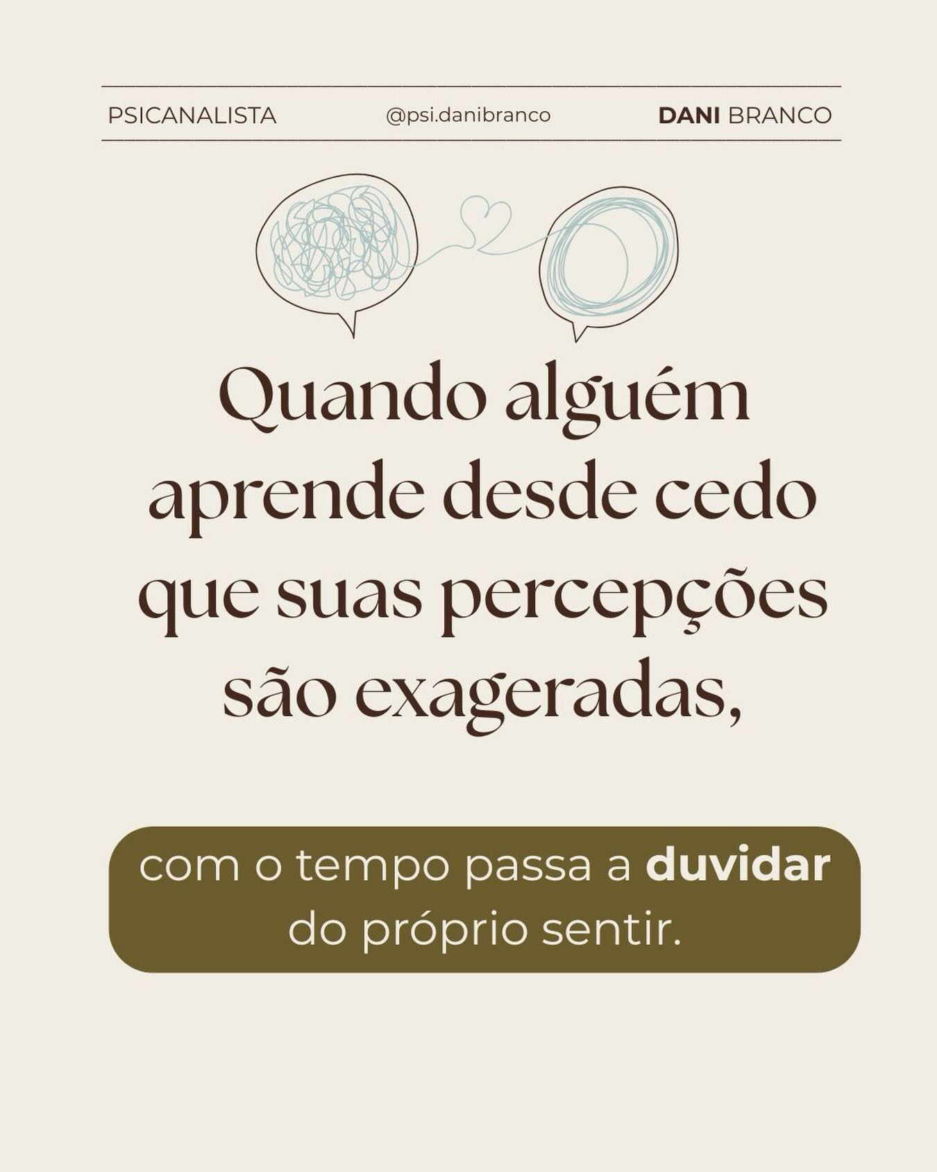 O efeito de um ambiente que não soube sustentar quem você é fazer vc sentir duvida em vc mesma sempre…
A culpa não é sua, mas hoje vc pode se responsabilizar por si mesma e começar a trabalhar em análise para cuidar disso e dar um outro destino.
Manda pra quem precisa ler isso hoje.
