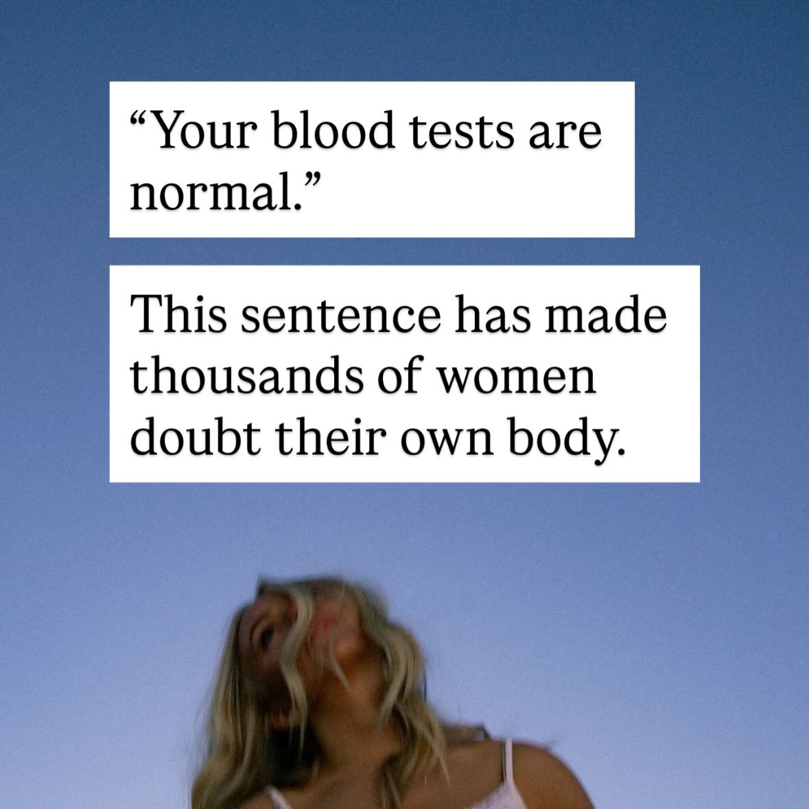 The sentence I hear most in clinic:
“My blood tests are normal… but I feel awful.”
This happens far more often than people realise.
Because standard reference ranges are designed to identify disease — not the early dysfunction that can make you feel exhausted, inflamed, hormonally chaotic and disconnected from your body.
Your body often whispers for years before anything shows up on a lab report.
Your symptoms are information.
And they deserve to be taken seriously.