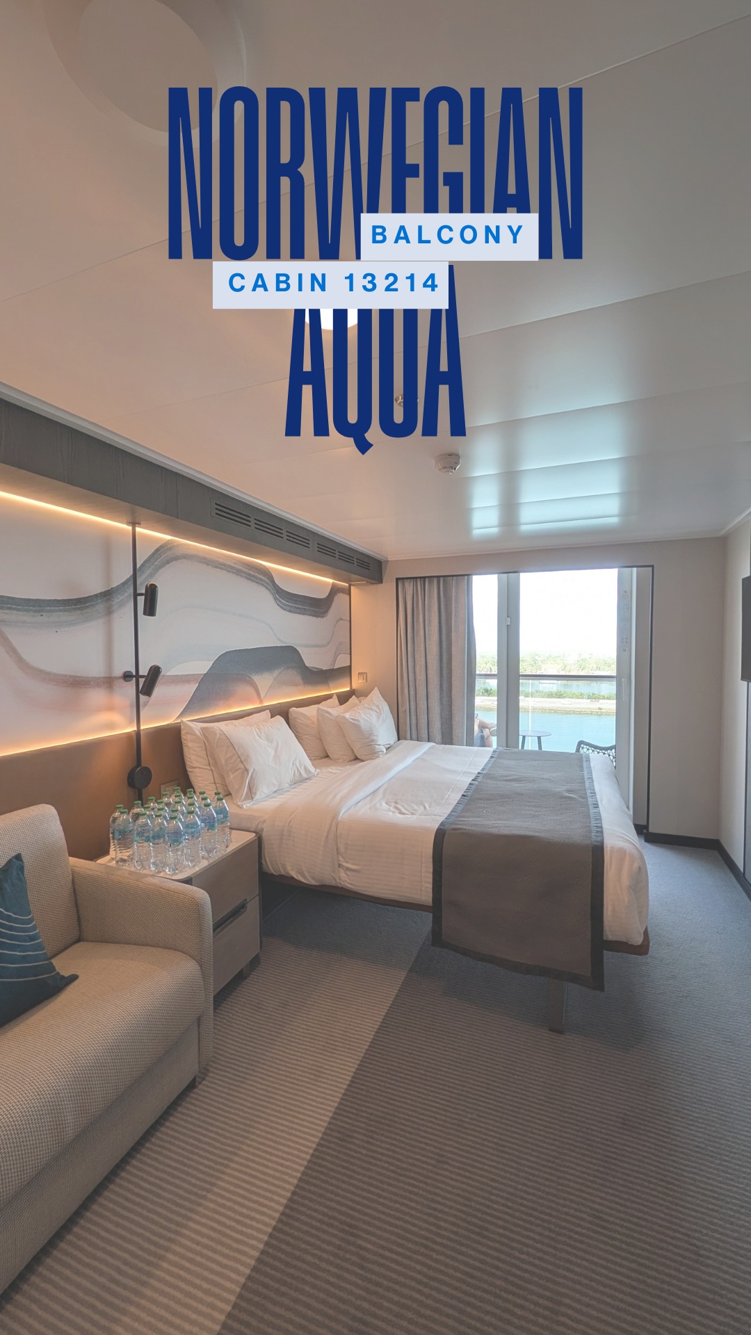 We stayed in balcony cabin 13214 on @norwegiancruiseline's Aqua and this one surprised us in a good way.
Yes, it is a bit smaller than a Club Balcony Suite, but the location right by the elevator is incredibly convenient. And the view? You get a front row seat to the dry slide, which turns out to be unintentionally hilarious when people get stuck and have to fish-wiggle their way down.
Not the biggest cabin, but definitely one of the more entertaining balconies we have had at sea.