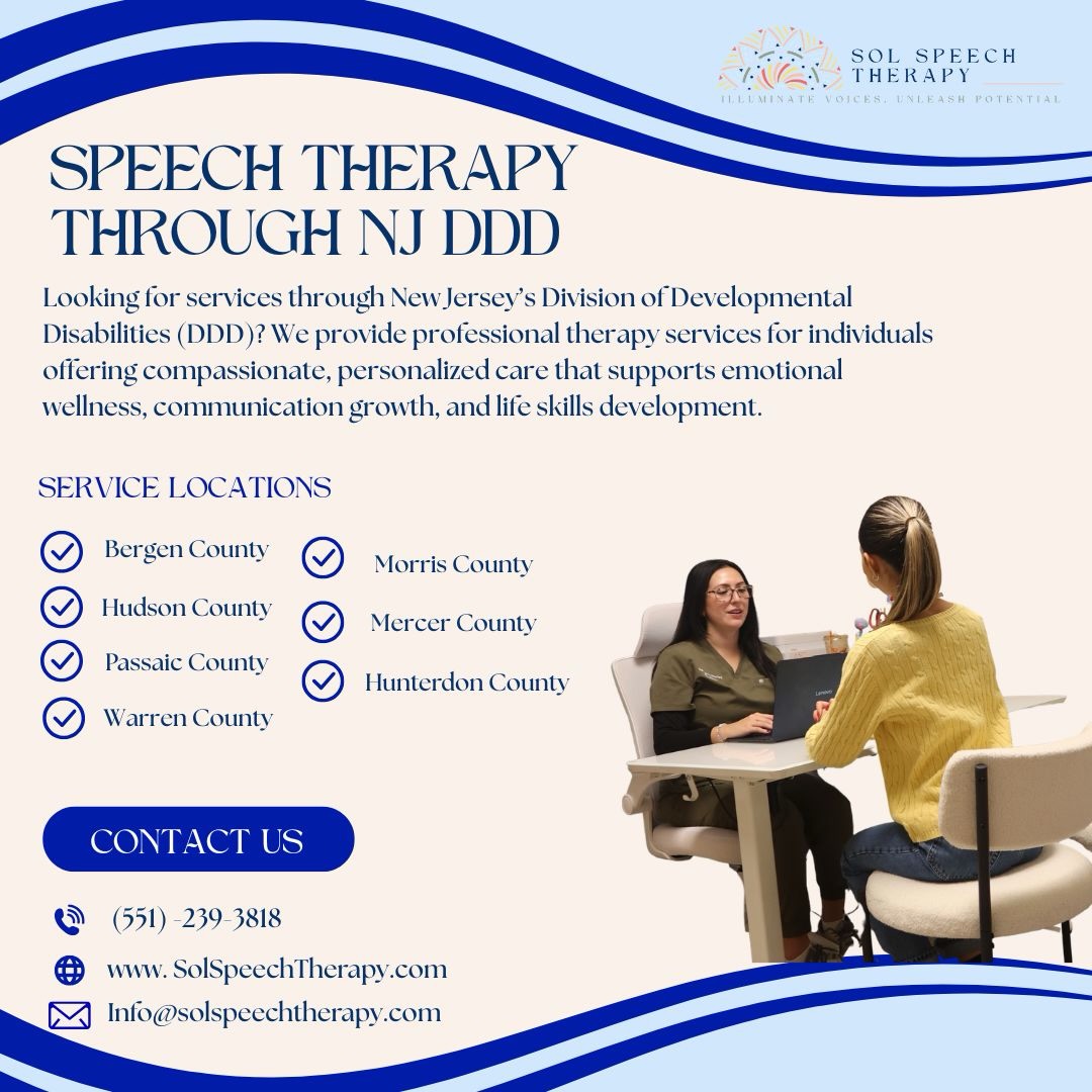 Now Offering DDD Speech Therapy Services!
We are proud to support individuals and families with compassionate, high quality care through DDD with speech therapy services in the following counties shown above.👆
Contact us today to get started or to learn more💛
.
.
.
.
.
.
.
.
#NewJerseySpeechTherapy #NewJerseySLP #BilingualSpeechatherapy #DDDNJ #DevelopmentalDisabilities