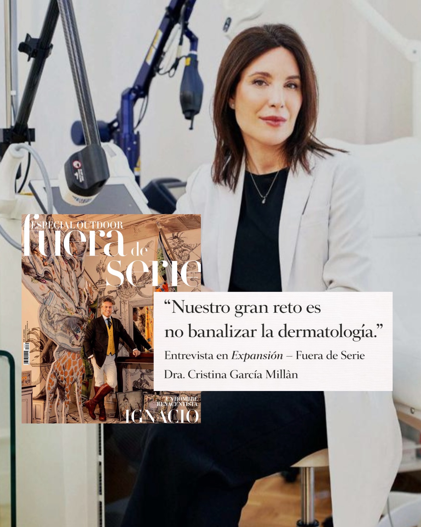 Vivimos un momento apasionante para nuestra especialidad: los avances en biología molecular, medicina regenerativa y tecnología diagnóstica han ampliado enormemente nuestra capacidad para comprender y tratar la piel.
Sin embargo, esta sofisticación científica convive con una tendencia preocupante: la simplificación del acto médico en un entorno dominado por la inmediatez y la exposición constante en redes sociales.
La piel es el órgano más extenso del cuerpo y, en muchas ocasiones, refleja procesos internos complejos. Su abordaje exige diagnóstico, formación especializada y una visión clínica a largo plazo.
Como dermatólogos, nuestro compromiso es preservar el rigor médico y recordar que la dermatología es, ante todo, medicina, en España la @aedv_es vela por ello.
Gracias a @oreslario por la gran entrevista y a Javier Salas por la fotografía en esta entrevista para @fueradeserie @expansion_com
