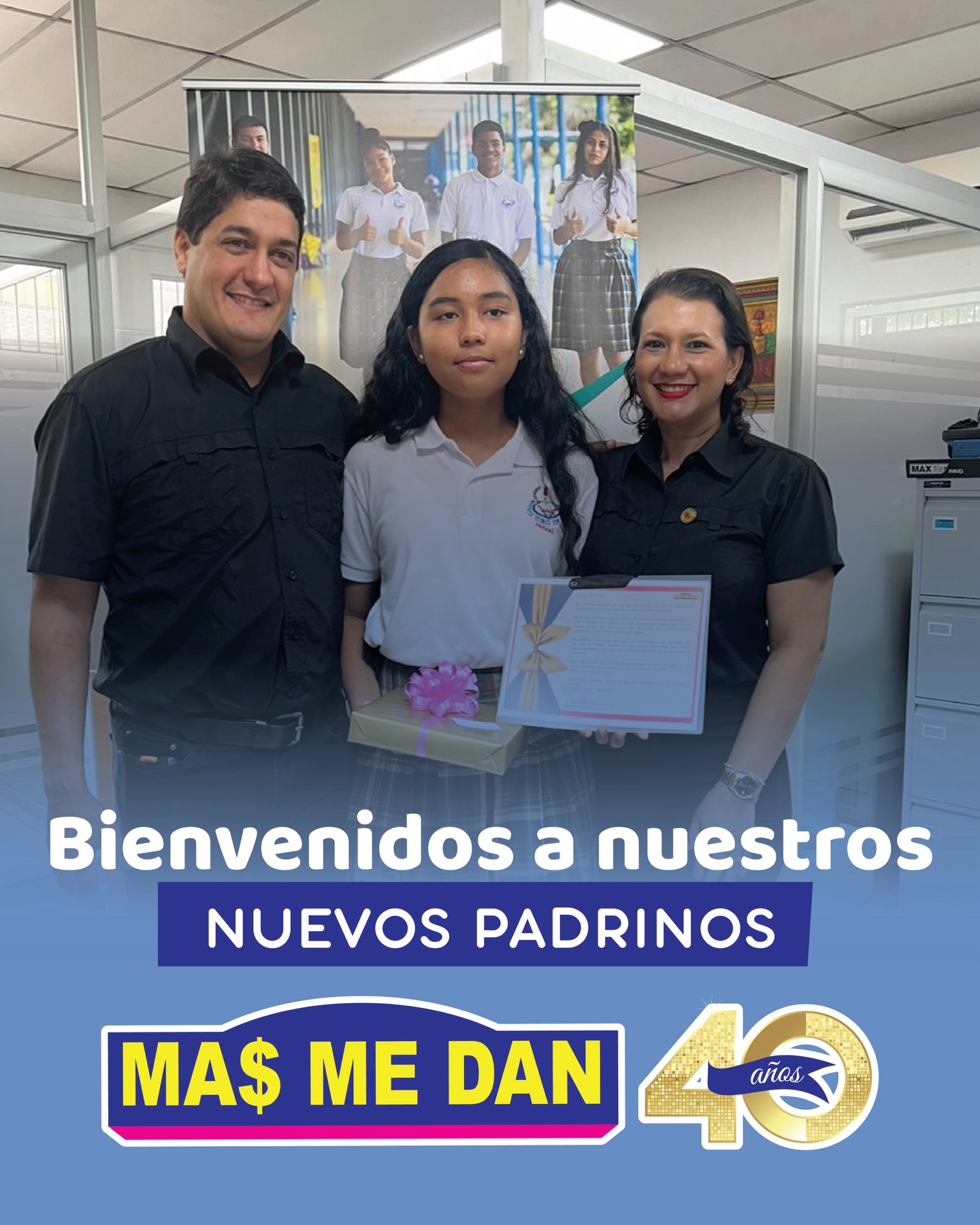 Hoy sumamos un nuevo aliado a nuestra misión.
Le damos la bienvenida a nuestro nuevo padrino @masmedan_oficial , quien se une a esta red de personas y empresas que creen en el poder de la educación para transformar vidas.
Gracias por apostar por el talento, los sueños y el futuro de nuestros estudiantes.
Cuando apoyamos la educación, cambiamos historias.