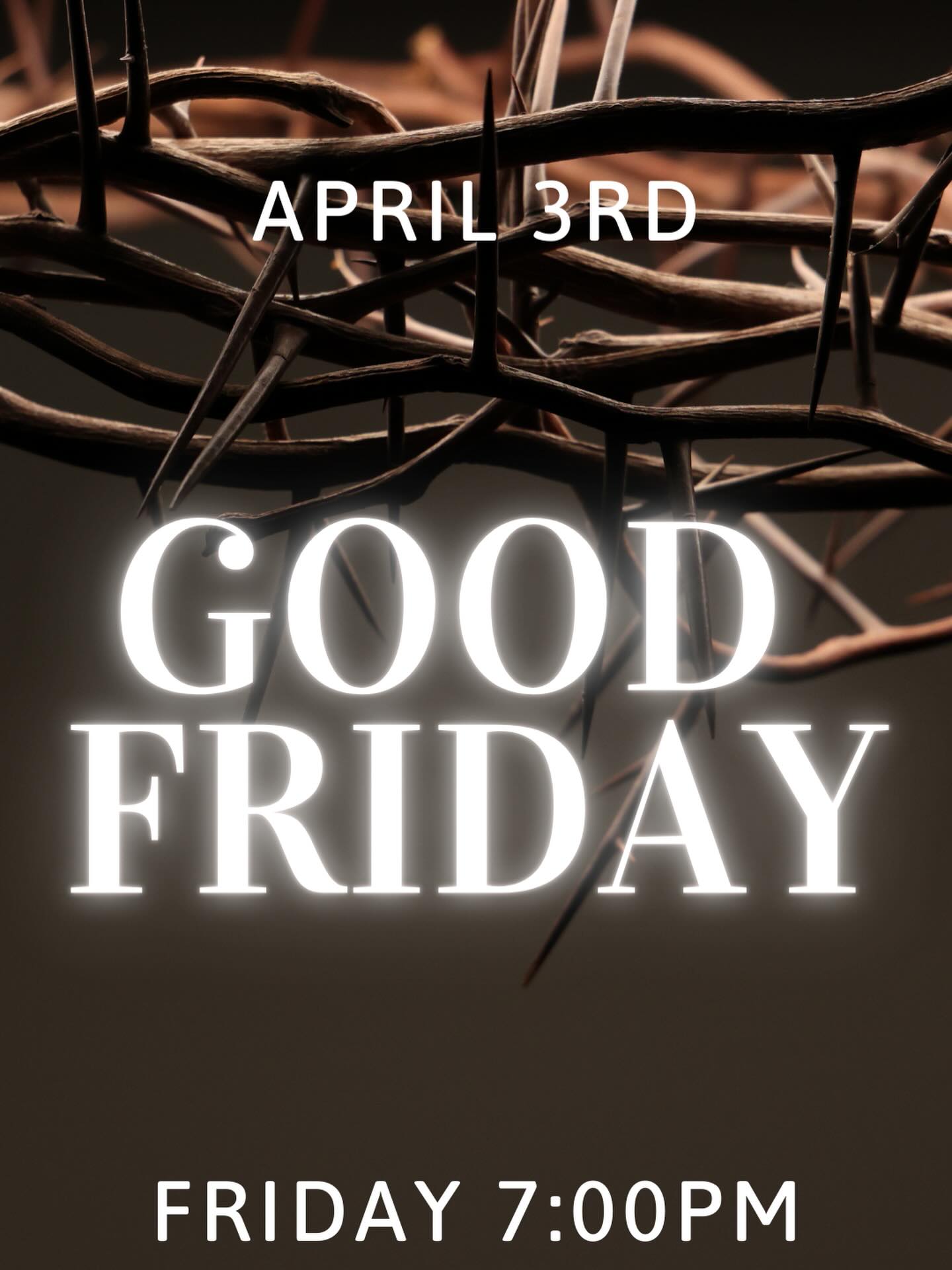 Good Friday reminds us that love went to the cross for us. Join us for a meaningful evening of worship and reflection.