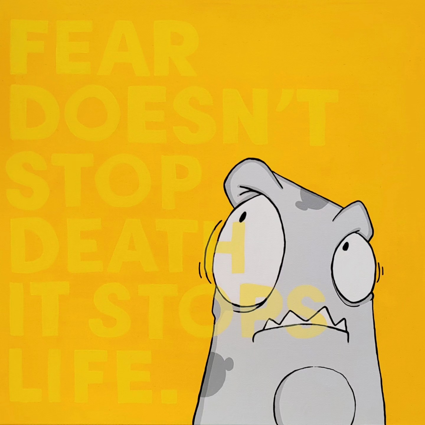 "FEAR DOESN'T STOP DEATH IT STOPS LIFE"
(Quote by David Kessler)
24x24
Acrylic on Canvas
๐๐ฉถ๐๐ฉถ๐
#gowalkergo #myart #painting #popart #studioart #acrylicpainting #urbanart #colorful #interiordesign #ig_color #ig_art #artwork #ink #nycart #cartoon #creatures #losangelesart #creative #laart #typography #inspiration #quote #statementpiece #artistofinstagram #artfido