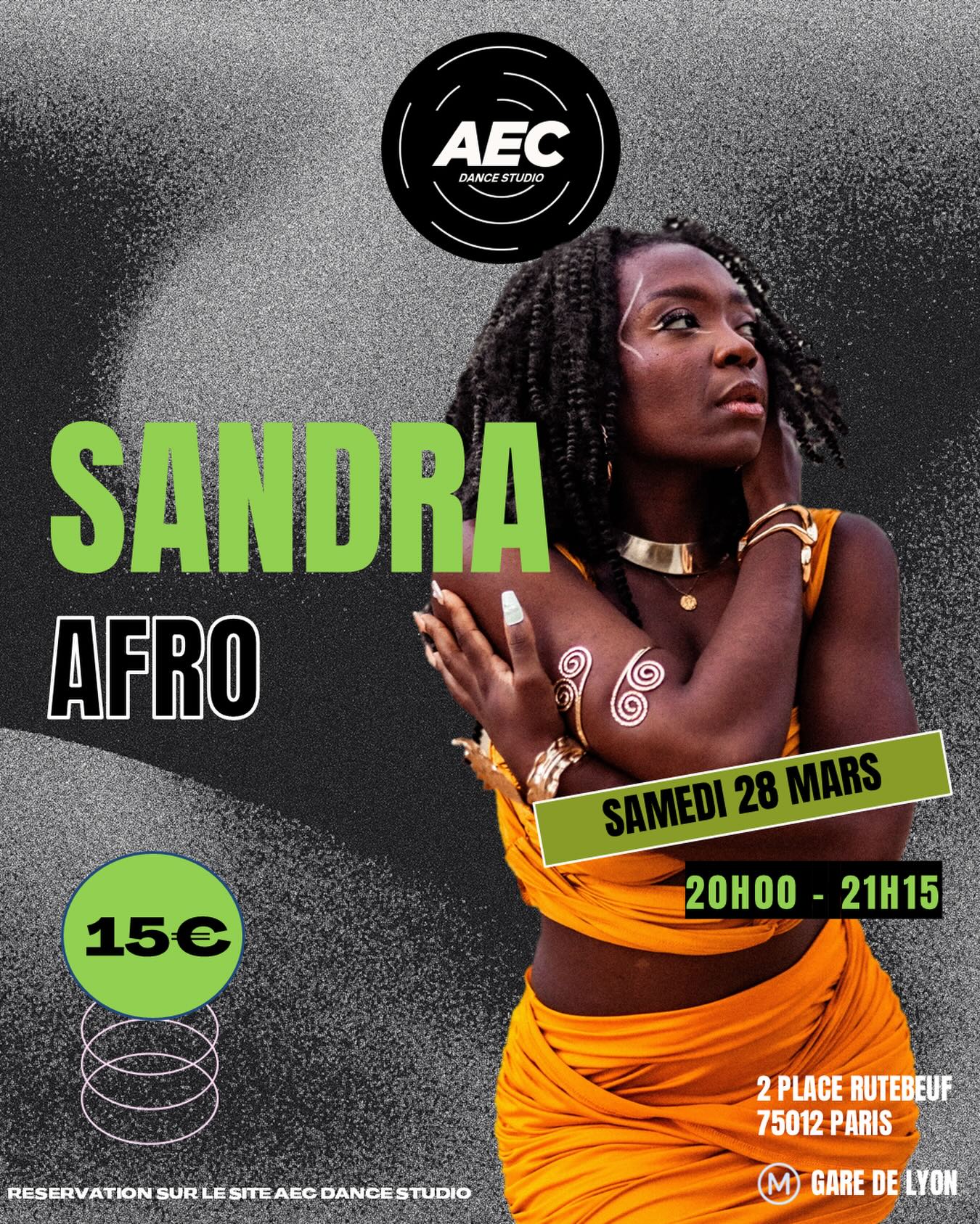 AFRO CLASS AVEC SANDRA🌟
Samedi 28 mars 20h00 / 21h15
AEC DANCE STUDIO
2 place rutebeuf, PARIS 12
Inscriptions sur aecdancestudio.com
(Lien en bio)
#afrodance #afroclass #danseparis #coursdedanse #coursdedanseparis