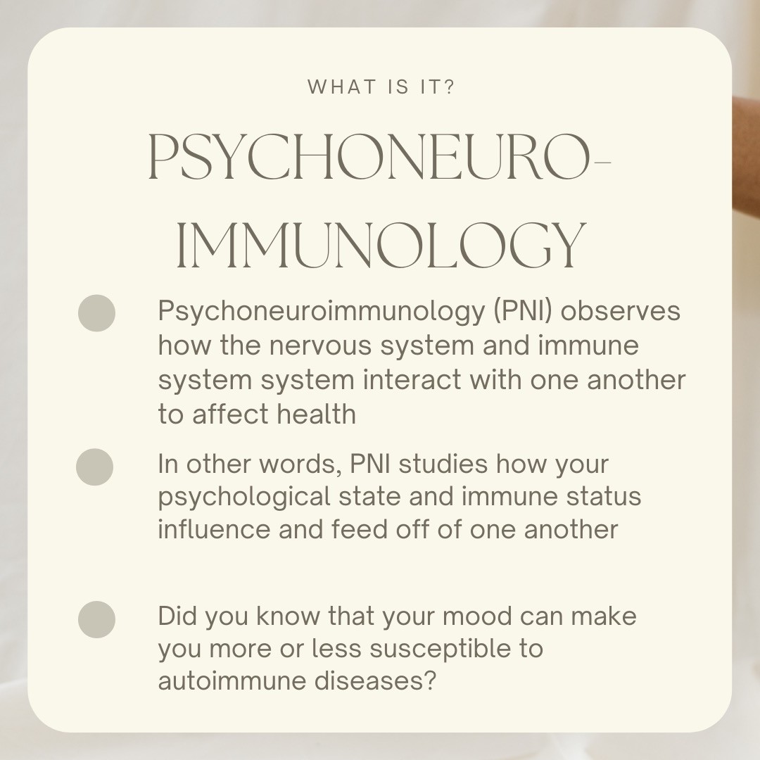 Is your mindspace healing you, or hurting you?
Psychoneuroimmunology and Psychoneuroendocrinology are very fancy ways of saying your MIND can influence your NERVOUS SYSTEM, HORMONES, and IMMUNITY!
Here at Ascension we consider these foundational interactions with every person who becomes a patient, and we integrate mind/emotional health and healing into every protocol.
#functionalmedicine #psychoneuroimmunology #psychoneuroendocrinology #psychoneurology #naturopathicmedicine #mindovermatter