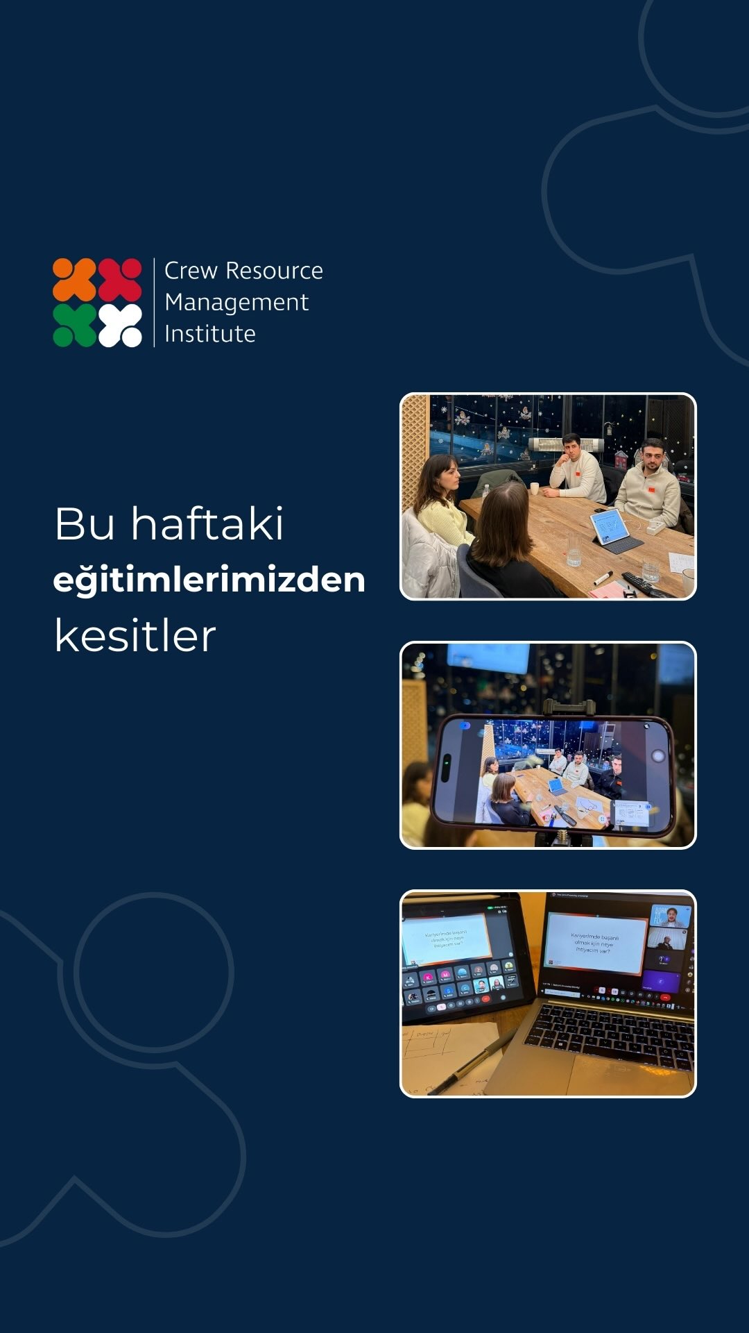 Bu haftaki CRM eğitimlerimizden kesitler 🎥
Son haftalardaki CRM eğitimlerimizde sadece bilgi paylaşmadık, birlikte deneyimledik. Eğitimlerimizi hem online hem de yüz yüze gerçekleştirerek herkes için erişilebilir ve verimli bir öğrenme ortamı oluşturduk.
Gerçek senaryolar ve interaktif uygulamalarla CRM süreçlerini daha etkili yönetmenin yollarını keşfettik. Çünkü biz, bilginin uygulamayla kalıcı olduğuna inanıyoruz.
Sen de bu deneyimin bir parçası olmak ister misin?
CRM eğitimlerimize katıl, gelişiminin bir sonraki adımını bizimle at ✨