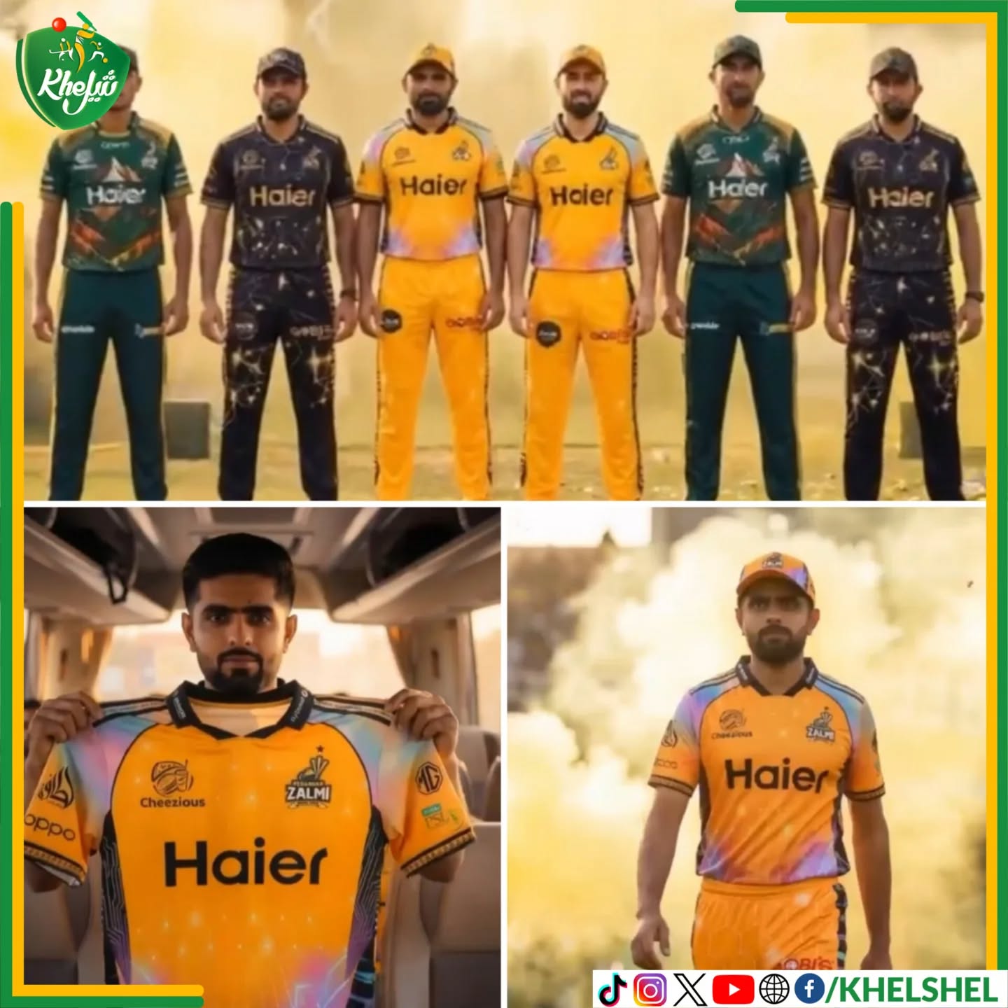 Peshawar Zalmi's official kits for #PSL11, How do you rate it?
#Cricket | #Pakistan | #BabarAzam | #PeshawarZalmi