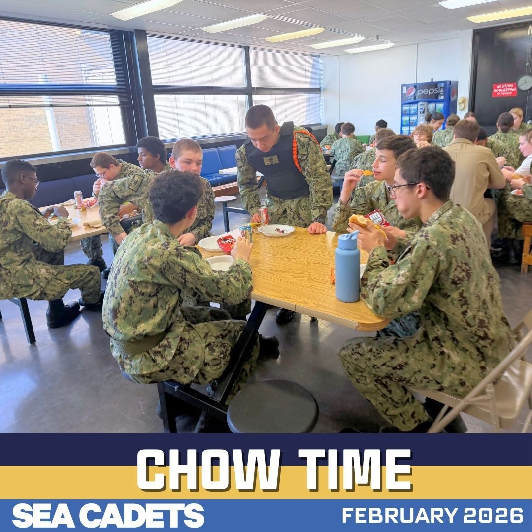 Chow time is training time. Talking about building a plate that fuels performance: lean protein, a smart carb, colorful fruits/veggies, and water—plus choosing options that keep energy steady instead of crashing later. Strong cadets make smart choices, one meal at a time. ⚓️🥗💪
#SeaCadets #USNSCC #ChowTime #Nutrition #FuelForTraining #HealthyChoices #PerformanceNutrition #Hydration #CadetLife #Discipline #Teamwork #Leadership #StrongerEveryDay #ReadyForAnything #EarnIt