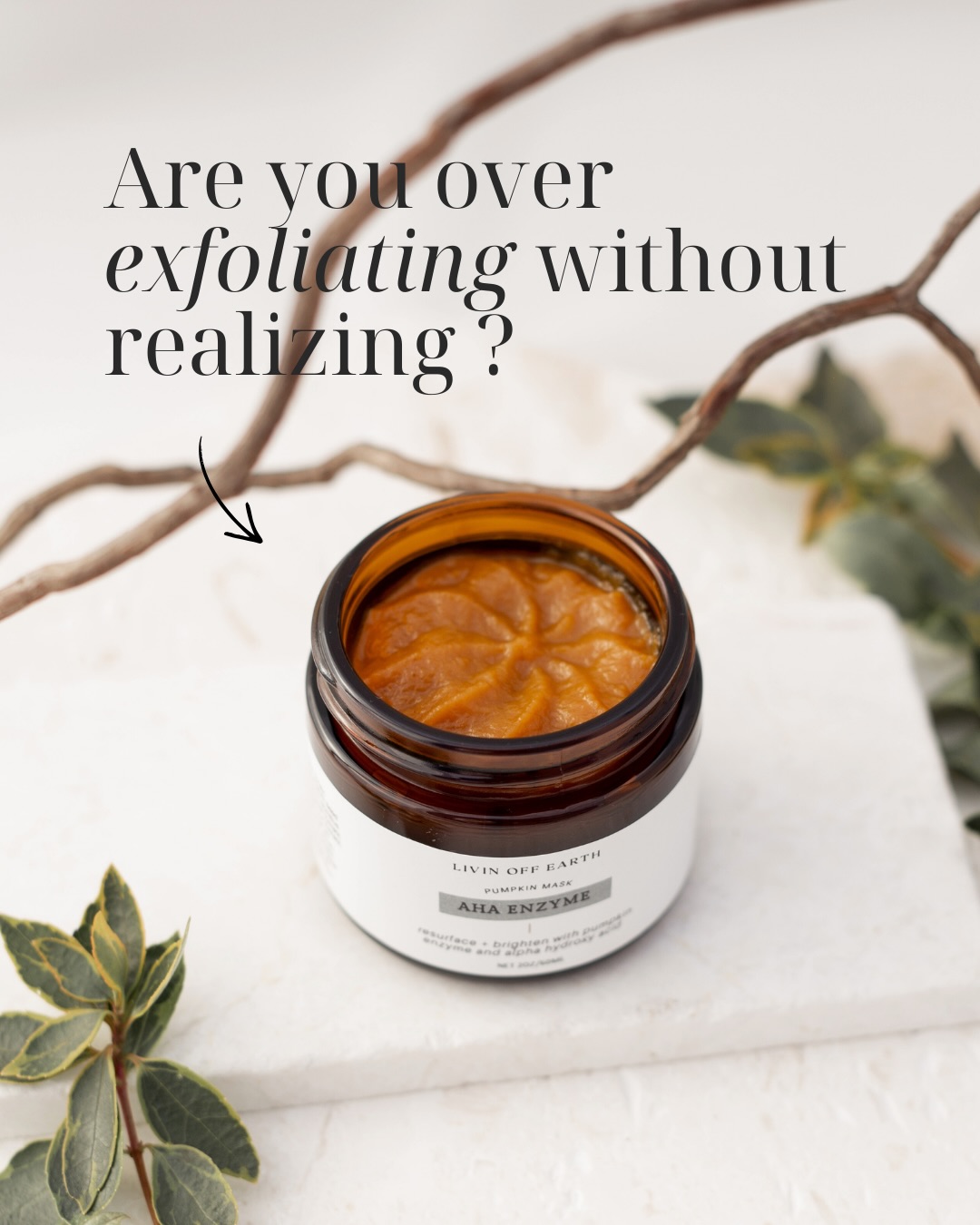 Exfoliating is great until you over do it 🫣
One of the biggest shifts in skincare right now is moving away from harsh exfoliation… and toward gentle, skin-respecting renewal.
AHA’s (alpha hydroxy acids) especially when paired with enzymes like pumpkin, work differently. Instead of scrubbing or forcing your skin to turn over faster, they gently dissolve the buildup that makes your skin look dull.
If your skin ever feels tight, shiny (but not in a good way), or suddenly reactive… it might not need more exfoliation. It might need better exfoliation. That’s where enzyme + AHA blends come in.
✨Soft glow. No damage