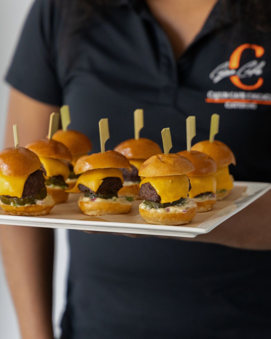 The menu wouldn’t be complete without these Micro cheeseburger sliders. Juicy, handcrafted ground beef, cheddar cheese, our secret sauce, and pickles on a micro slider bun.
Ask about adding these to your next event menu.
Sales@cajuncafechicago.com
#cajuncafechicago #Chicago #Catering #BlackOwned #WomanOwned #SmallBusiness #ChicagoCatering #ChicagoChef #EaterChicago #ChicagoFood #52grams #NBCToday #DayTimeChicago #Blackfoodies #ChciagoMag #ChicagoFoodMag #TodayInChicago