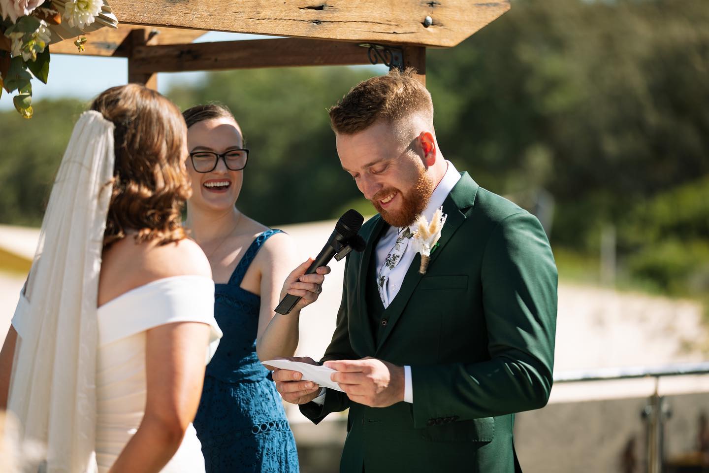 ➖Liv & Brett➖
Earlier in the year I married Liv and Brett at @weddings_saltwaterfingalbay
The sun was shining and the water was the bluest of blue while these two said I do! The ceremony was full of laughs with a few tears thrown in there as well. 💕
Their review of my services:
“Thank you so much for everything. We had so many guests coming up and saying that our wedding service was so beautiful and the best service they have seen so a massive thank you to you as you made that all come to light.”
Photography: @mrhendrixphotography
Video: @beminefilms
Venue: @weddings_saltwaterfingalbay
Flowers: @a_beautiful_occasion
Hair & Makeup: @makeupbybonnielee
#sydneyweddingcelebrant #southernhighlandscelebrant #southcoastcelebrant #youngsydneycelebrant #nothernbeachescelebrant