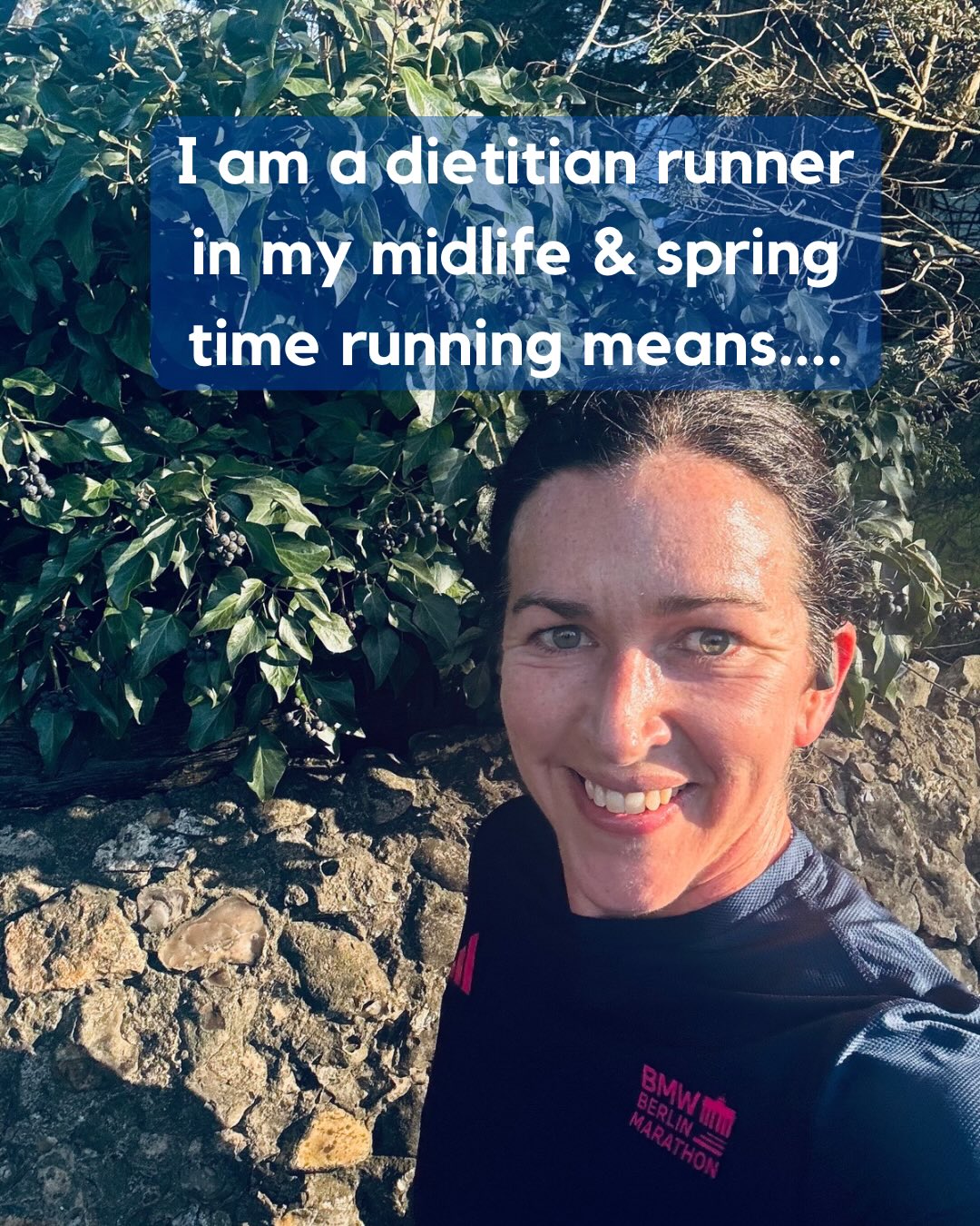 I am a dietitian runner/ plodder in my midlife and Spring time running means…
💦 more sweat losses! Hydration needing more attention… I love @tailwindnutritionuk for fuel and hydration during my runs
🧤 more warmth therefore less accessories!
🔦 more light earlier on, no more torch needed!
💪🏻 more miles ahead with my @runna plan…scary but achievable! @capetownmarathon let’s go!
🥾 less mud!
💛 and as per…working on my pre, during and post fuelling; strength; and mindset!
What other spring running wins would you add?
#nutritionistsurrey #menopausedietitian #menopausediet 
