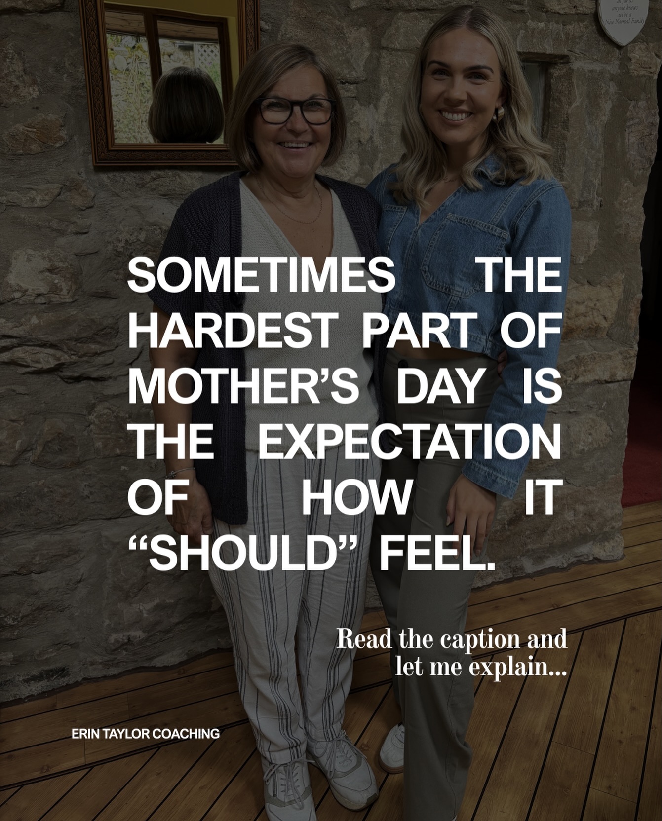 Sometimes the hardest part of Mother’s Day isn’t the day itself.
It’s the expectation you are putting on yourself for how it “should” feel.
For some people, today is full of love, celebration, and connection.
But for others, it can bring up something very different.
Grief for a mother who is no longer here.
The pain of a relationship that isn’t what you wish it could be.
The quiet pressure of trying to be the mother you hope to be for your own children whilst navigating your own struggles.
Or the heaviness of seeing everyone else’s highlight moments and wondering when your time will come.
Every client I work with carries unspoken expectations about relationships.
How they should look.
How someone should show up.
How we hope to feel.
And when reality doesn’t meet that expectation, something painful can happen internally.
We begin questioning ourselves.
But my clients are not alone. Because as humans, this is something we ALL do subconsciously without even realising.
These moments can leave us feeling deflated, disappointed, & stuck in cycles of self-blame.
This is why so much of the work I do with my clients starts with regulating the nervous system first.
Because when your body is in a heightened emotional state, your mind will often find evidence and stories that reinforce those feelings.
But when you create space in your life to regulate yourself first, something shifts.
You can start to look at relationships with more clarity and compassion.
You can begin to question the expectations you’ve been carrying for years.
And slowly, you start to redefine what relationships mean for you, rather than measuring them against what you believe they “should” be or see on social media.
If today feels complicated for you, please know this.
Your feelings are valid.
The most powerful thing you can do is give yourself the same compassion you so often give to everyone else.
So yes, give yourself this today.
But also every day.
If you know you want to work through this, regulate yourself, and build stronger relationships.
DM me the word “REGULATE,” and together we can start your coaching journey today 1:1.
Relationships | Regulation | Mindset | Belief Systems |