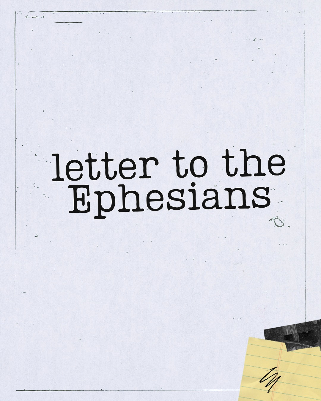We are beginning a new series studying the letter to the Ephesians Church from Paul the Apostle. Get ready to take a deep dive into some of the core tenets (and some controversial topics) of our faith. See you Sunday at 4:30pm!