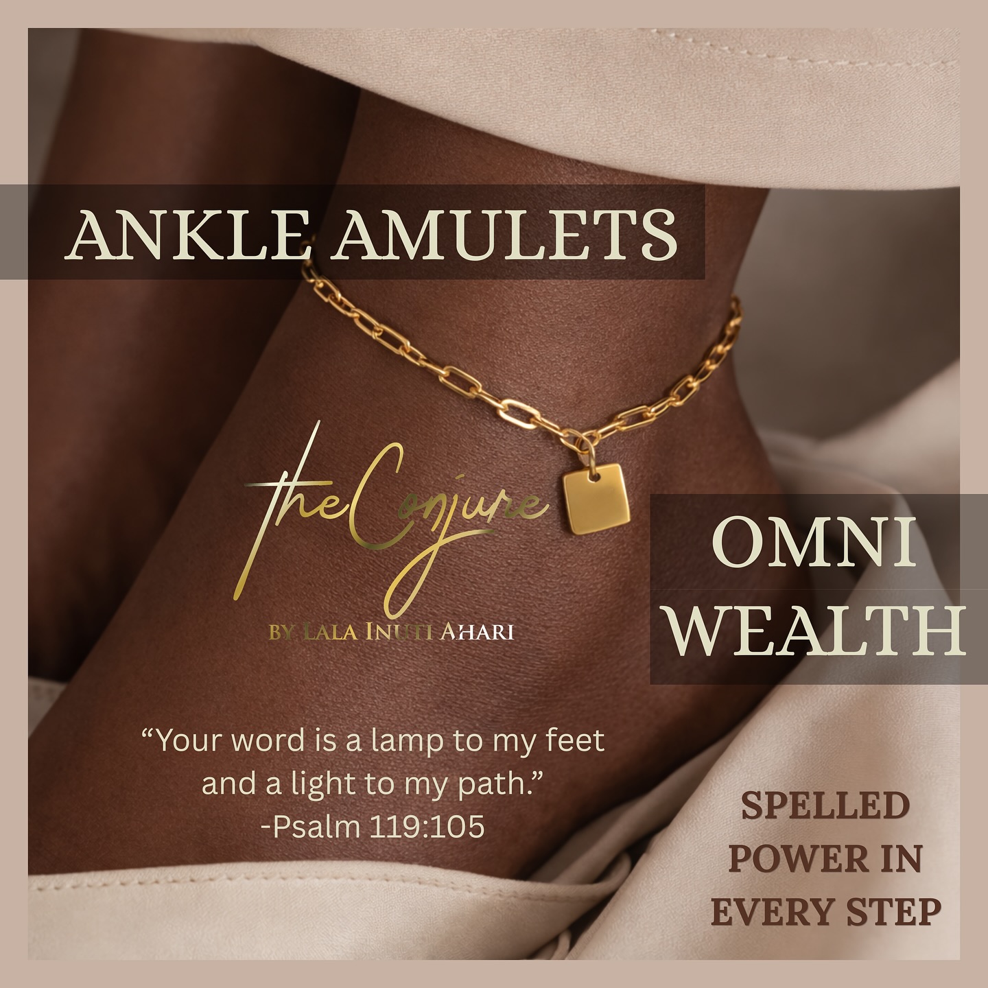 Your feet are one of the most important places to empower outside of your crown. Placing power on your feet places Power to your journey, to your walk. And now I have placed Omni on your feet. You will walk in all Wealth, all Knowing, all Power in your Manifestations, and all mighty divine spirit to keep you clean. Buy one get one free. theconjure.com Use code Omni