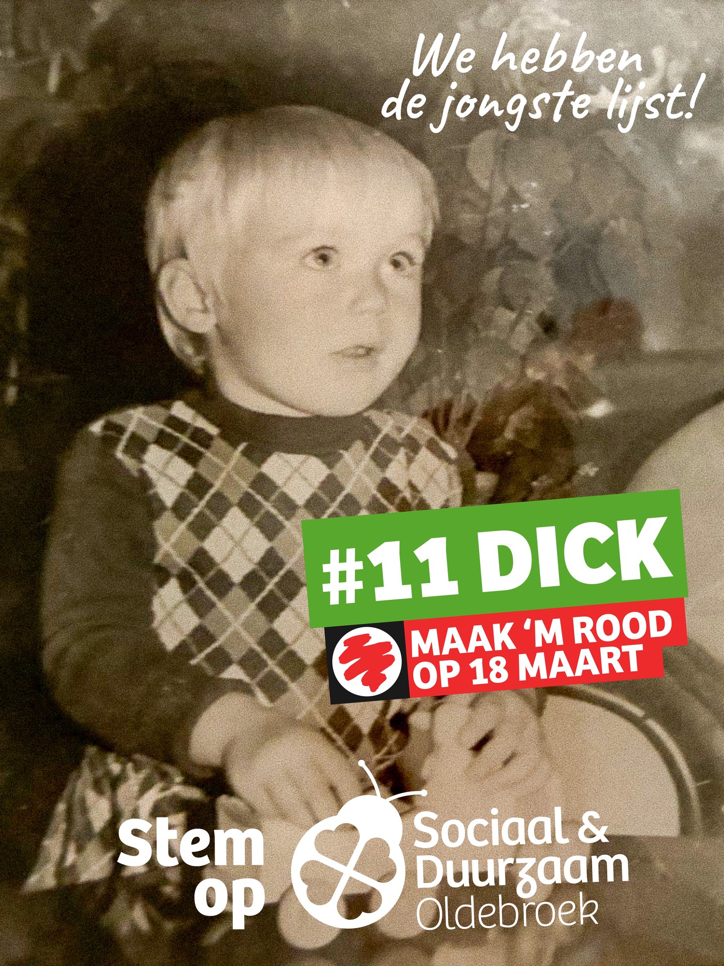 Dit is kandidaat nummer 11: Dick Post! 😍