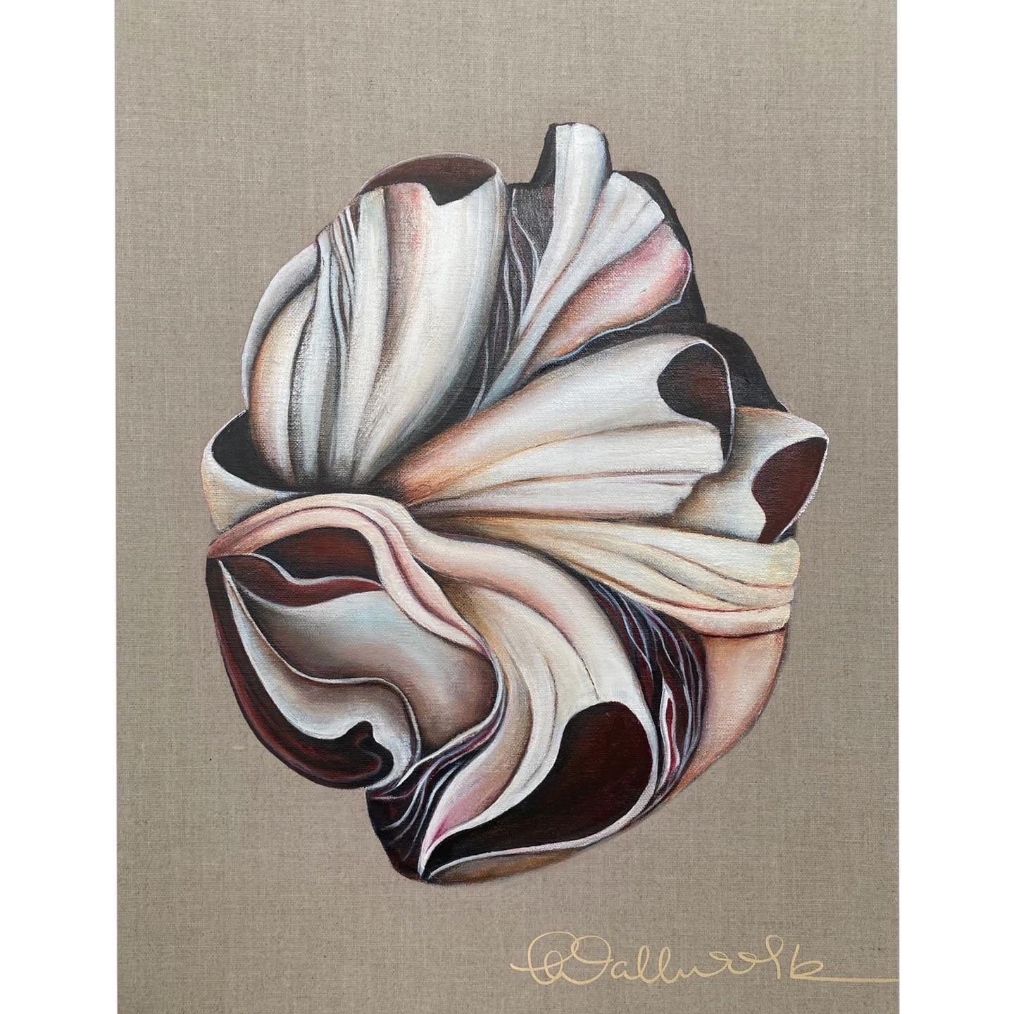 ‘Evolution 101’.
Mixed media on linen.
Approx 530 x 430 mm (framed).
‘To truly love someone, you have to first see them as they really are, then still love what you see.’
- Mark Anthony