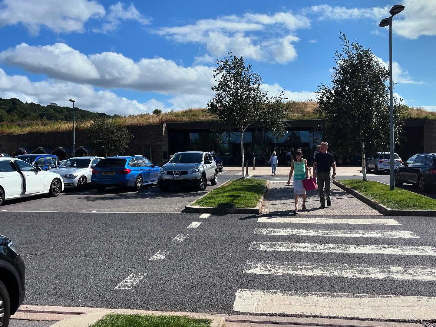What an amazing surprise to find a highway/motorway services that could actually be a destination rather than a quick pit stop. No franchises, no big brands, just a real connection to the place with a building that blends into the surrounding countryside.