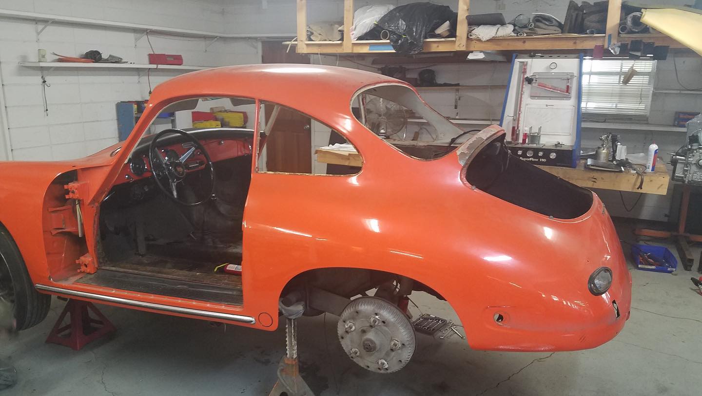 Gotta get her ready for a fresh coat of paint, here’s a little before and after! #porsche #carsofinstagram #carswithoutlimits #carspotting #GKRestorations #carlifestyle #porsche356 #356 #porschelife #car #instacar #racecar #classiccar #RemadebyHand #porsche911 #porsche912