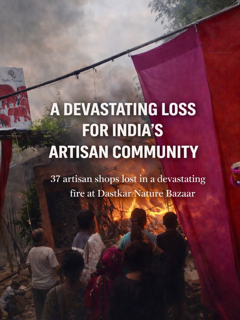 Yesterday, a devastating fire broke out at Dastkar Nature Bazaar, New Delhi — a place that has long been a home for India’s artisans, makers, and handmade traditions.
In a matter of hours, 37 small shops from across the country were engulfed in flames.
But these were never just shops; they were our second homes, our tiny worlds filled with memories — where we sat together every day, shared stories, laughed, drank our chai, arranged our handmade pieces with pride, and welcomed beautiful customers who slowly became friends.
These were spaces where craft met conversation, where artisans met people who truly valued their work, and where every product carried a story.
Today, much of that has been reduced to ashes.
Thankfully, no lives were lost, but the loss for many artisans and small businesses is immense. For some, it was years of work, savings, and livelihood — all inside those small spaces.
And while the fire may have taken the spaces, it cannot take the spirit of the hands that create.
The handmade community has always been built on resilience, patience, and hope. And just like every artisan who begins again with new hands and new threads…we will rebuild, and we will rise again.
Fellow brands and craft organisations affected by this devastating incident:
@sangrahafoundation
@kirgiti_bringingbackcraft
@usemeworks
.
.
.
.
.
#StandWithArtisans
#SaveIndianHandmade
#DastkarFire
#SupportSmallArtisans
craftcommunit