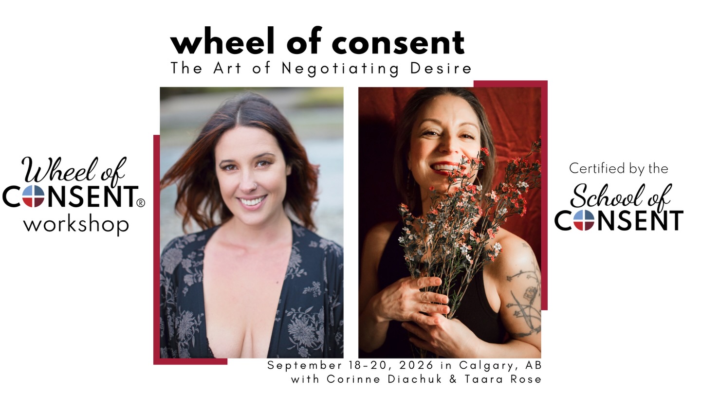 Workshop Update!!!
Corinne and I have an exciting update about our upcoming Wheel of Consent workshop in Calgary.
We’ve decided to move the workshop to new dates: September 18–20, and the shift comes with something we’re really excited about...a new venue that is even better suited for the kind of embodied, small-group learning space we want to create.
This new location will allow us to hold the workshop in a more intimate and comfortable environment, with plenty of space for the somatic practices, conversations, and integration that make this work so powerful.
If you were already considering joining us, we’d love to have you there. The workshop itself will remain the same:
✨ A 2.5-day, clothes-on, trauma-aware experiential workshop
✨ Exploring giving, receiving, boundaries, and desire through the Wheel of Consent
✨ Practical tools you can bring into your relationships and everyday life
Sometimes a little extra time creates the space for something even better to unfold — and that’s exactly what this feels like.
📅 New Dates: September 18–20
📍 Calgary
More details & registration:
🔗https://sacredconsent.regfox.com/wheel-of-consent-calgary
///
#WheelOfConsent
#ConsentCulture
#EmbodiedConsent
#SomaticWork
#TraumaAware
HealthyBoundaries
RelationalSkills
CalgaryEvents
YYCWorkshops
