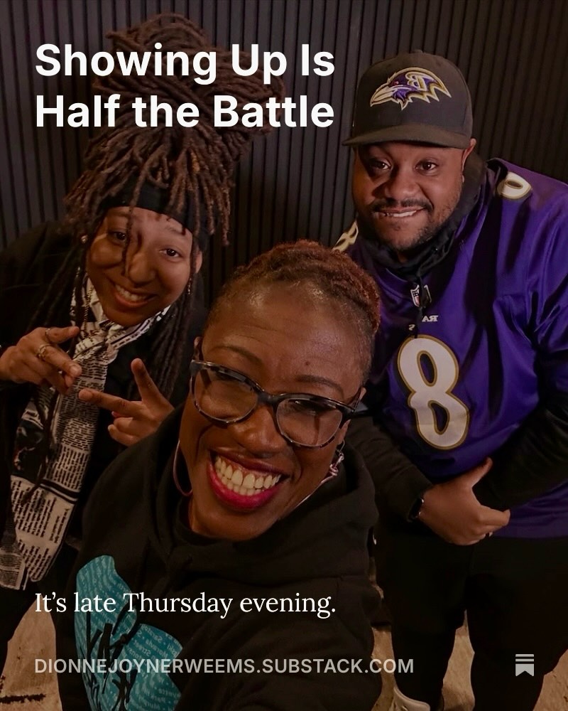 I’m stepping into something new.✨
I just published my first article on @Substack—sharing the story behind this podcast moment, which premiered on @mediarhythminstitute’s Polish Your Piece YouTube page… because I almost didn’t make it there.🤦🏾♀️
If you’ve ever had to show up when you didn’t feel ready, this is for you.
I’m building a space for honest, unfiltered storytelling—and I’d love for you to be part of it.
Subscribe and come walk with me. Link in bio.⬆️
That Part.💛
#dionnejoynerweems
#SubstackWriter
#PersonalStorytelling
#thatpart
#mybmore