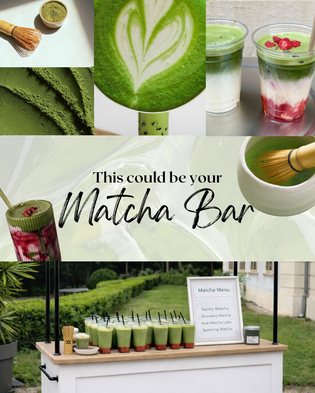 Frisch zubereitet, ästhetisch serviert und garantiert ein Hingucker:
Unsere Matcha Bar ist das Highlight für Brand Events, private Parties, Hochzeiten und Afterworks 🍵✨
Schreib uns für deine nächste Veranstaltung:
office@cincincatering.com
#catering #matcha #matchabar #wien #matchalove