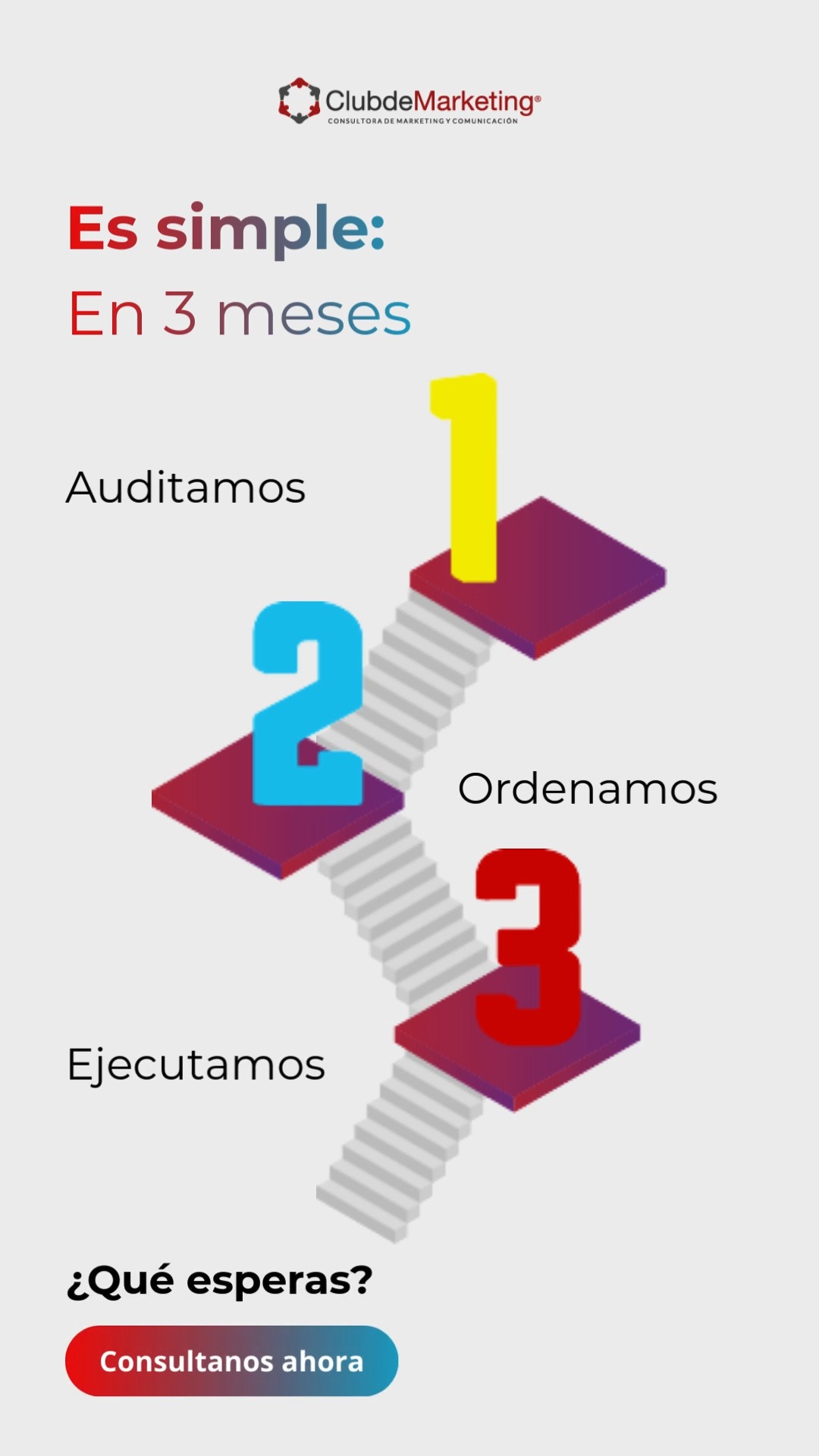 En muchas empresas B2B, el problema no es la capacidad.
Es el desorden digital.
No falta talento.
Falta dirección.
Por eso trabajamos en un proceso concreto de 90 días donde intervenimos el ecosistema digital de forma estratégica y operativa.
En 90 días hacemos esto:
1️⃣ Auditamos
Analizamos tu posicionamiento, mensajes, canales, procesos y métricas. Detectamos qué está desalineado y dónde se están perdiendo oportunidades. Sin diagnóstico claro, no hay crecimiento sostenible.
2️⃣ Ordenamos
Definimos dirección, estructura y prioridades. Alineamos marketing, comunicación y objetivos comerciales bajo una estrategia coherente. Tu empresa deja de improvisar y empieza a comunicar con intención.
3️⃣ Ejecutamos
Activamos la estrategia y la volvemos operativa. Implementamos procesos, contenidos y acciones concretas para que tu ecosistema digital empiece a generar posicionamiento, autoridad y oportunidades reales.
En 90 días pasás a estructura digital estratégica.
No hacemos magia.
Brindamos claridad, liderazgo y evolución digital real.
💬 ¿Tu empresa está lista para ordenar su crecimiento?
👉 Hablemos.
🌐 www.e-clubdemarketing.com.ar
#EvoluciónDigital #MarketingB2B #EstrategiaDigital #Posicionamiento #EmpresasB2B #ClubDeMarketing