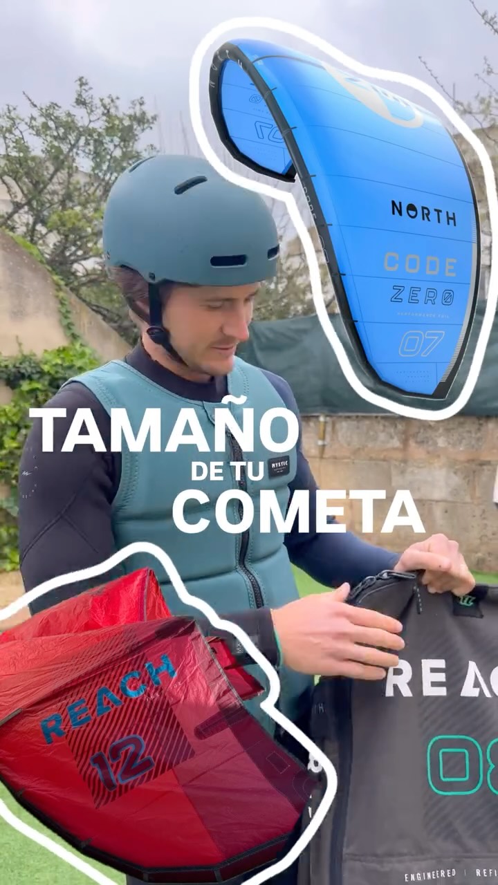 Un pregunta que nos hacen mucho.. ¿Qué tamaño de cometa usar? Aquí te lo explicamos #mallorca #kite #kitesurfing