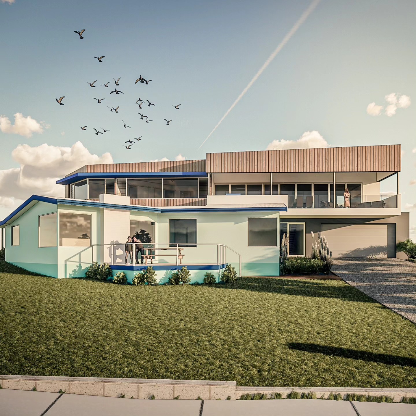 Planning Approval on House with a Hug makes us very happy!
It will look a little different by the time it goes for Building Permit but stoked none the less. 🌞