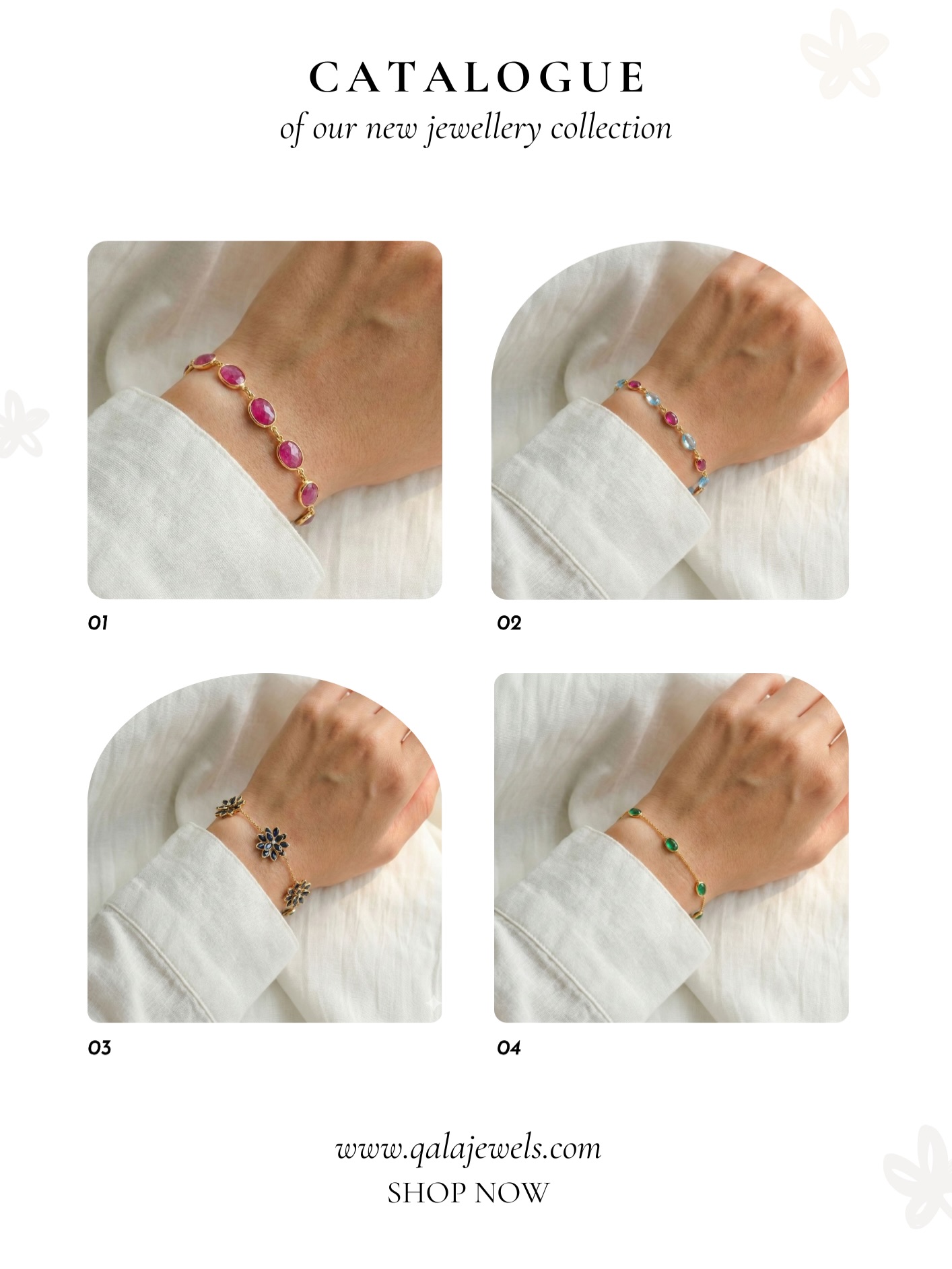 A little sparkle goes a long way ✨
Delicate bracelets that add just the right touch of colour and charm.
Because sometimes the smallest details make the biggest statement.
Shop now
www.qalajewels.com
Link in bio🔗
#jewellery #foryou #gemstone #gold #bracelets