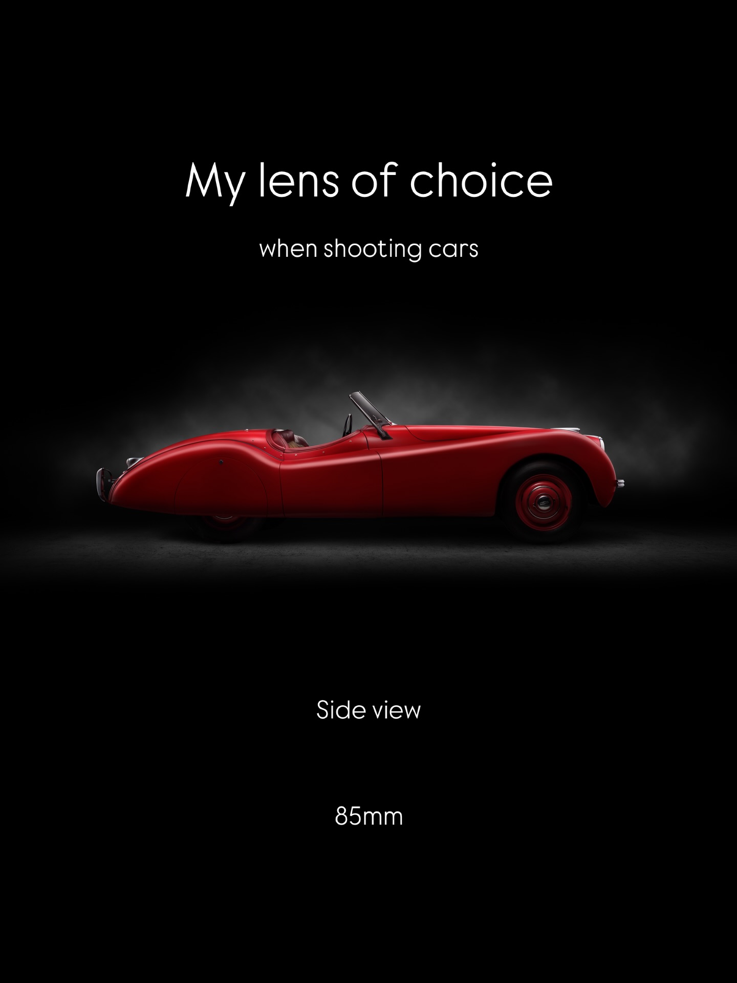 My lens choice when photographing cars is fairly simple. 35mm, 50mm, and 85mm.
Although my favorite lens is the 50mm, it doesn’t always work for every angle. On certain views—especially the front view—it can introduce distortion that slightly changes the proportions of the car.
Keeping the lens selection simple allows me to focus on what really matters.
#fdltechnique #carfineart